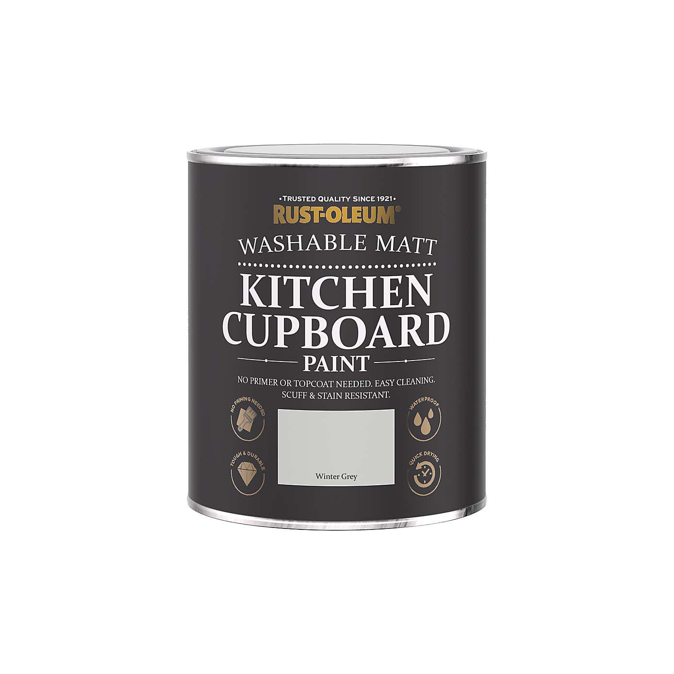 Rust-Oleum Winter Grey Matt Kitchen Cupboard Paint