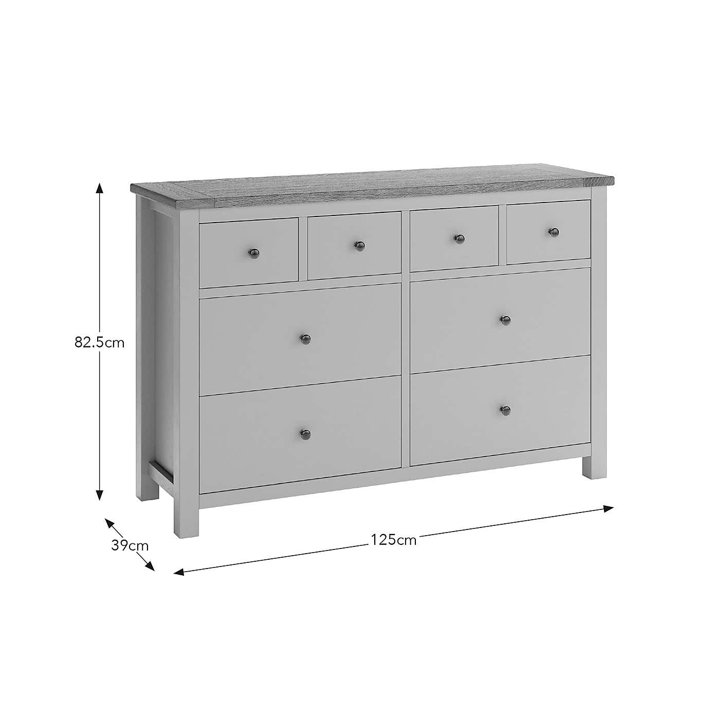 Olney Wide 8 Drawer Chest
