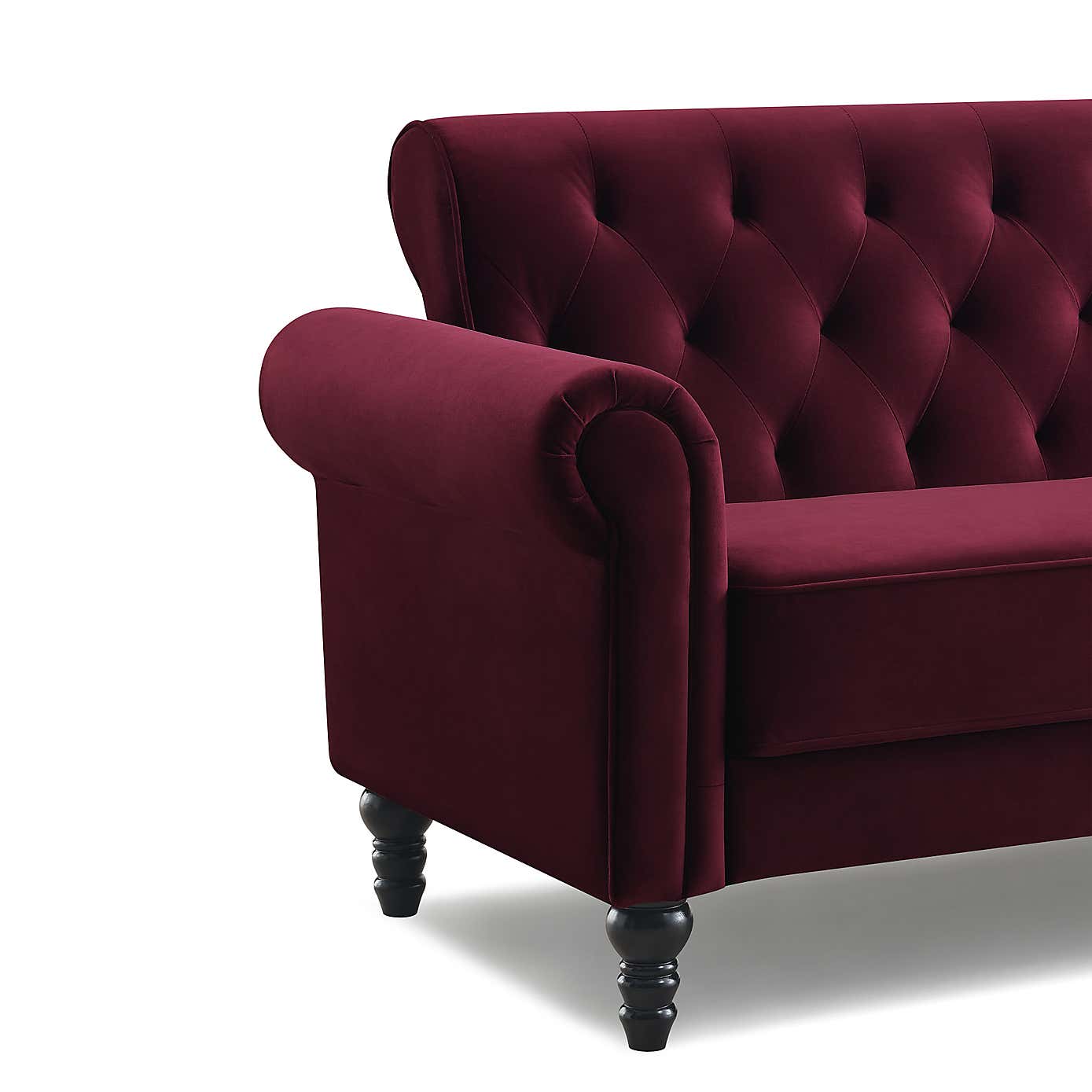 Greta Velvet 3 Seater Sofa