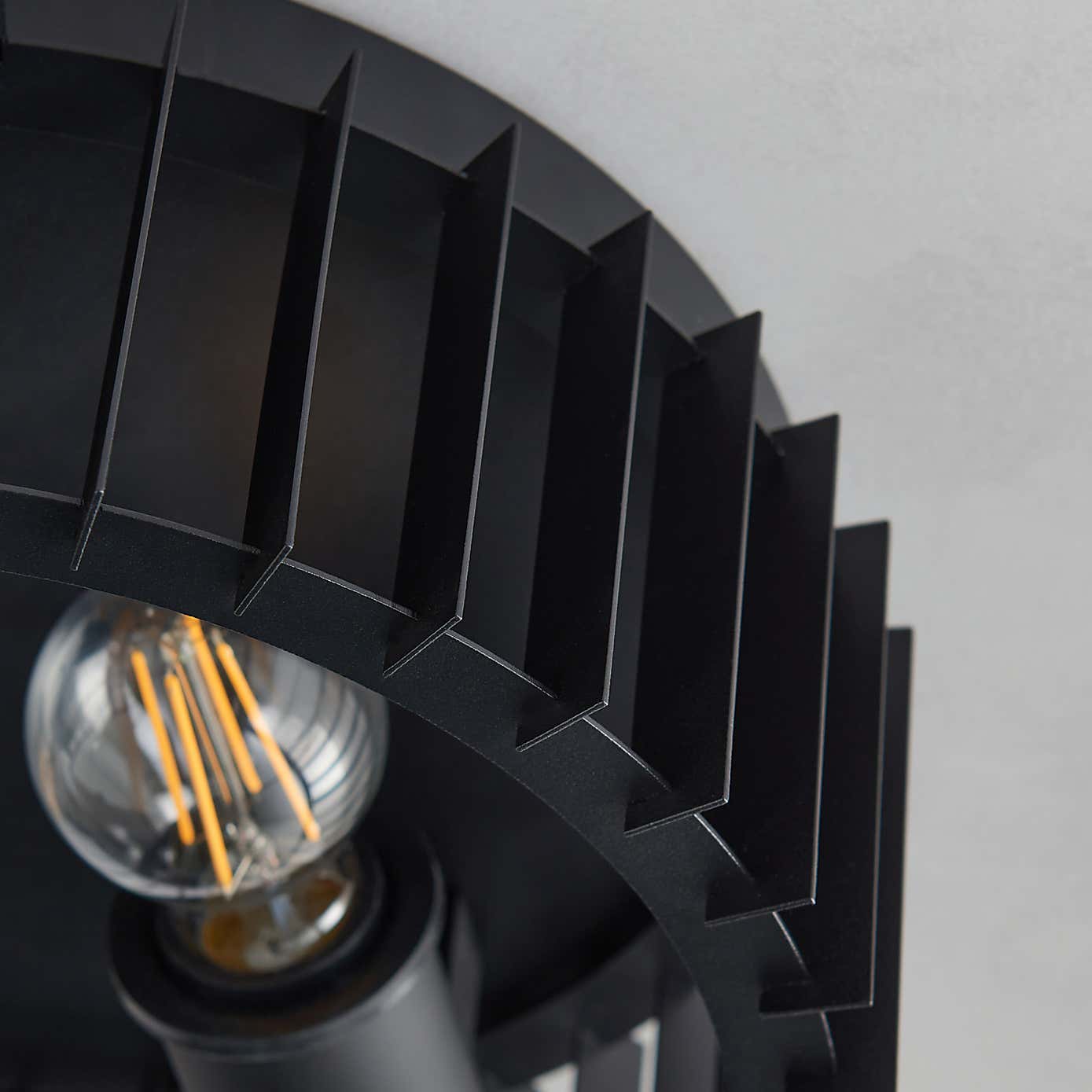 Reno Industrial Outdoor 2 Light Flush Ceiling Light