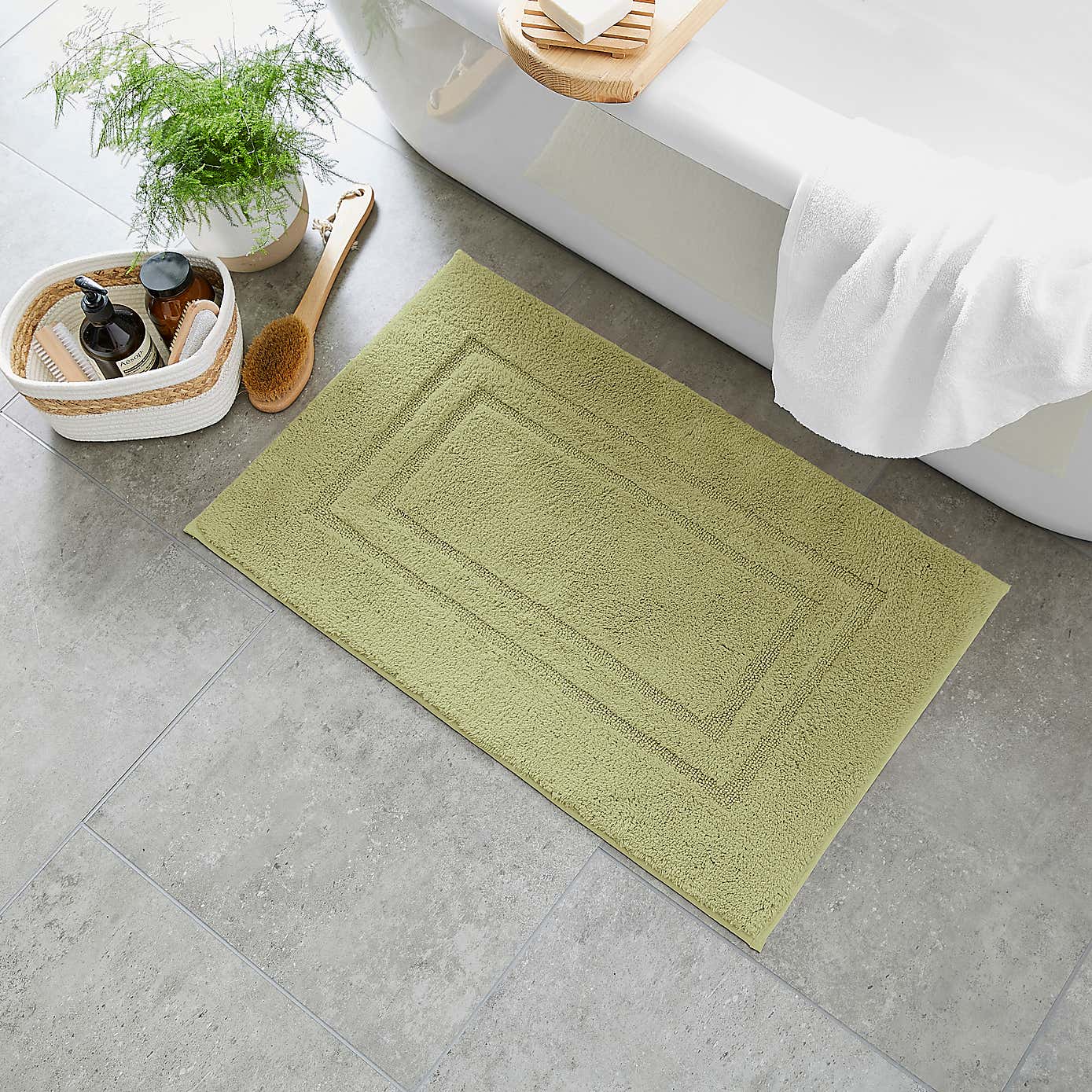 Luxury Cotton Bath Mat