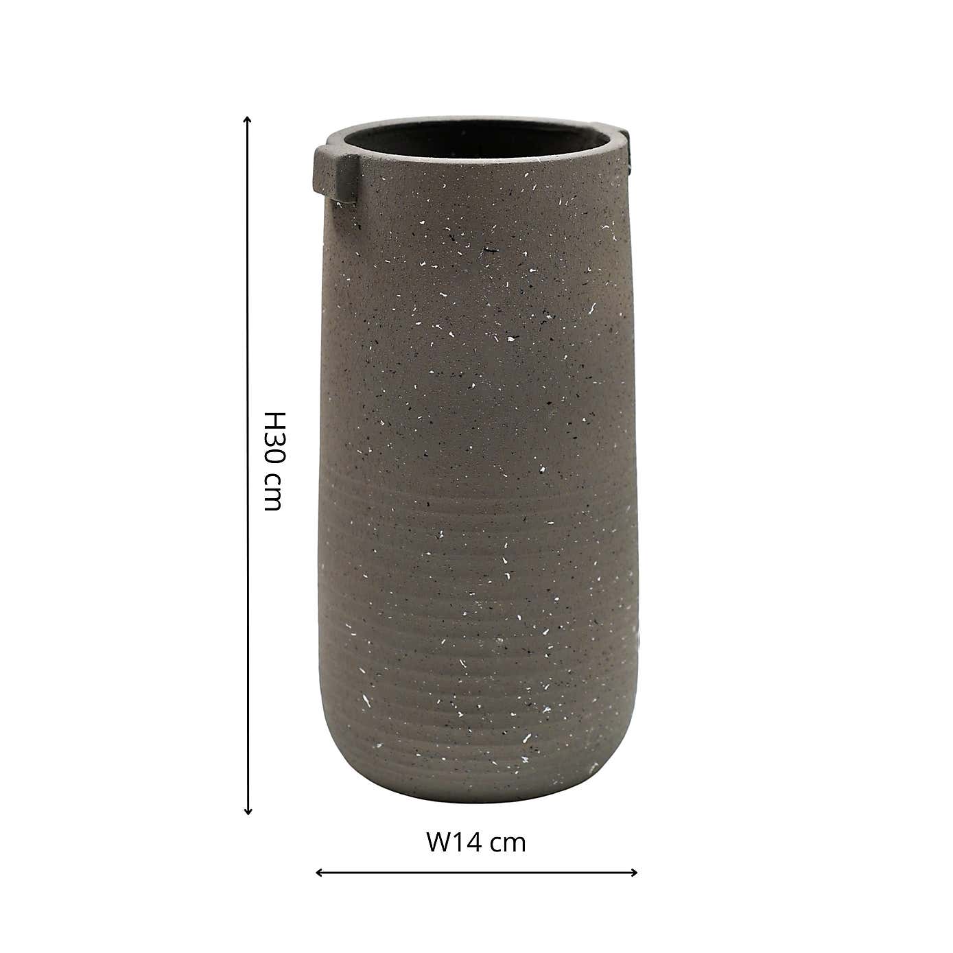 Aurora Terrazzo Handles Tall Vase