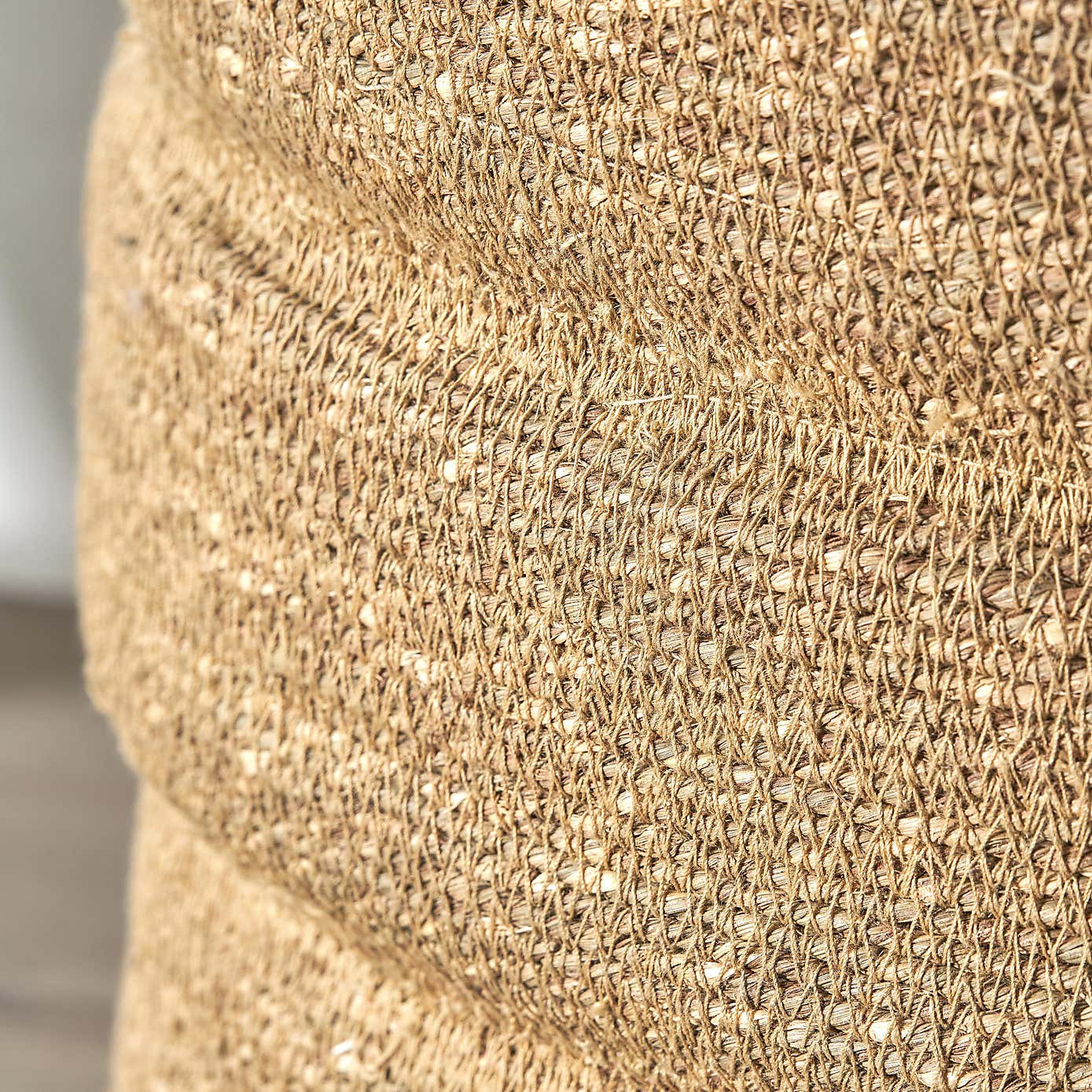 Seagrass Natural Ribbed Storage Basket