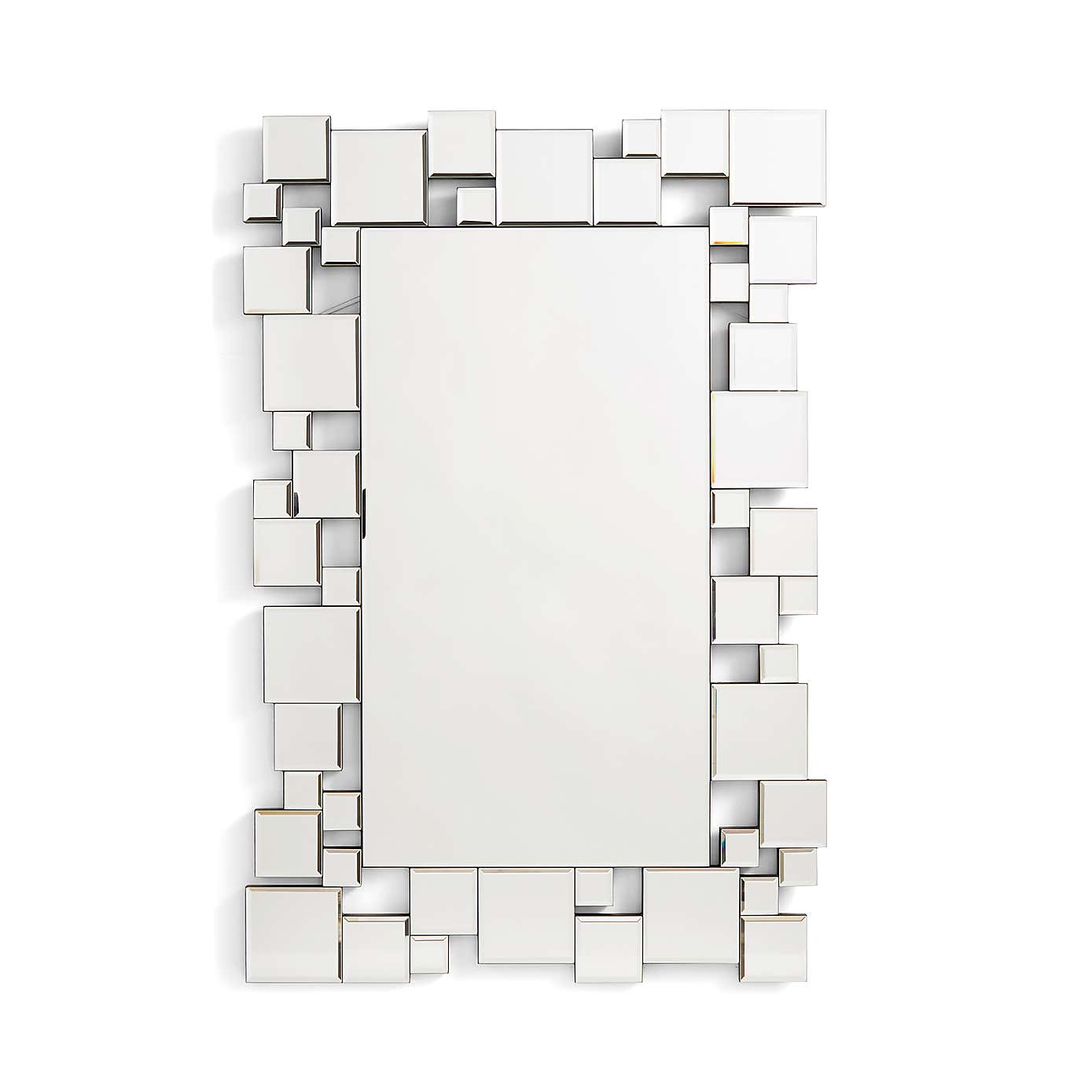 Hotel Squares Rectangle Wall Mirror