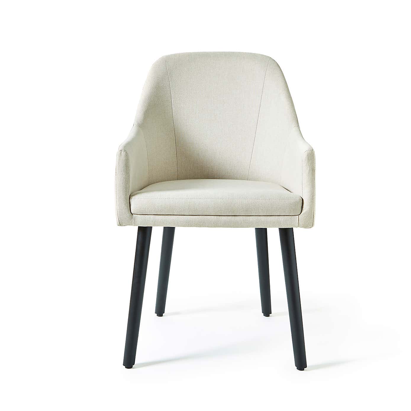 Eddie Luna Fabric Carver Dining Chair