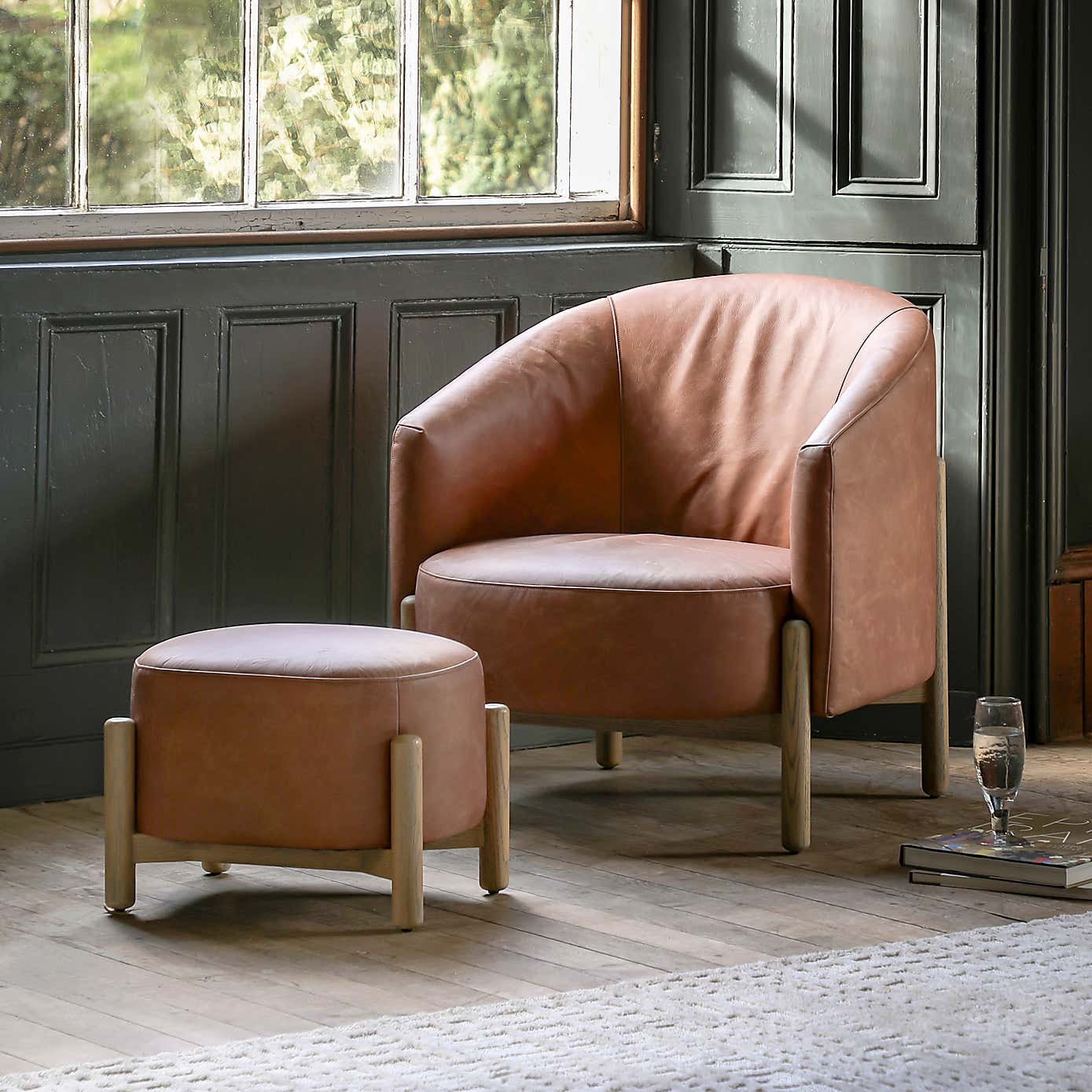 Belmont Armchair, Leather