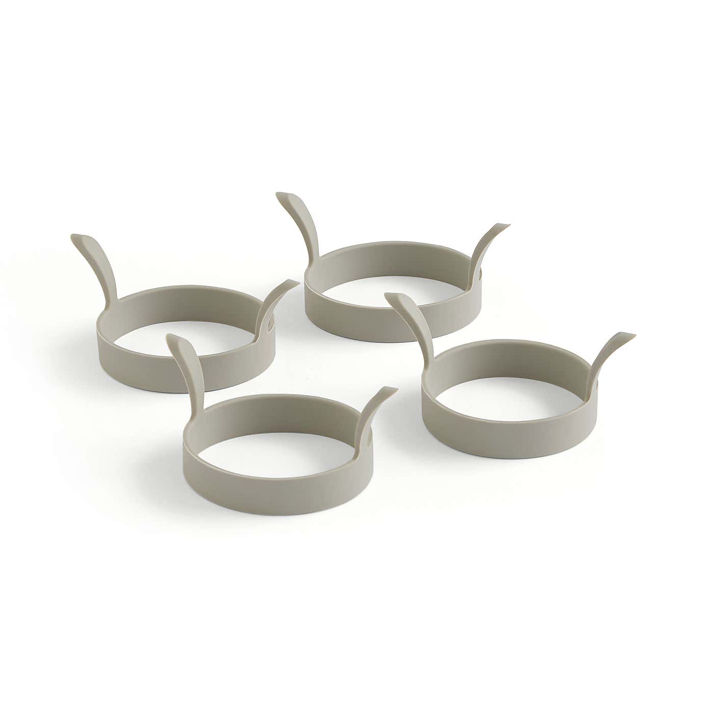 Handy Kitchen Pack of 4 Silicone Egg Poaching Rings