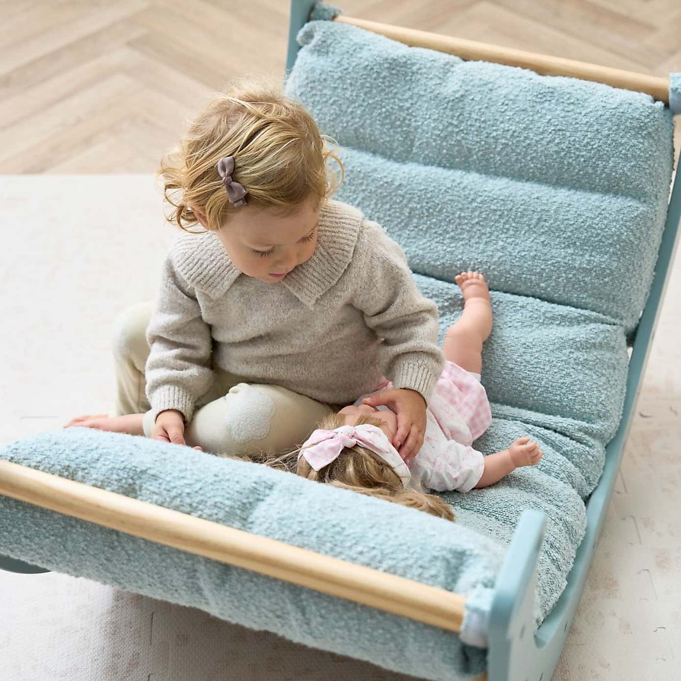 Tutti Bambini Scala Montessori Pikler Boucle Rocking Frame Cushion