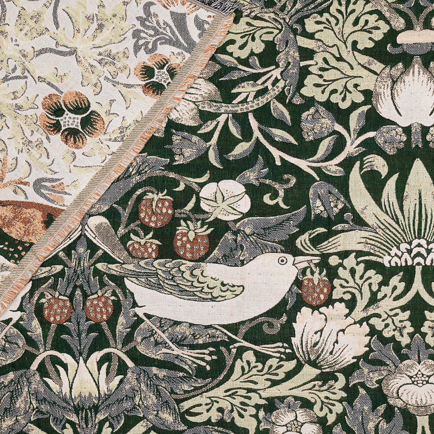 Morris & Co. Strawberry Thief Throw 130cm x 170cm