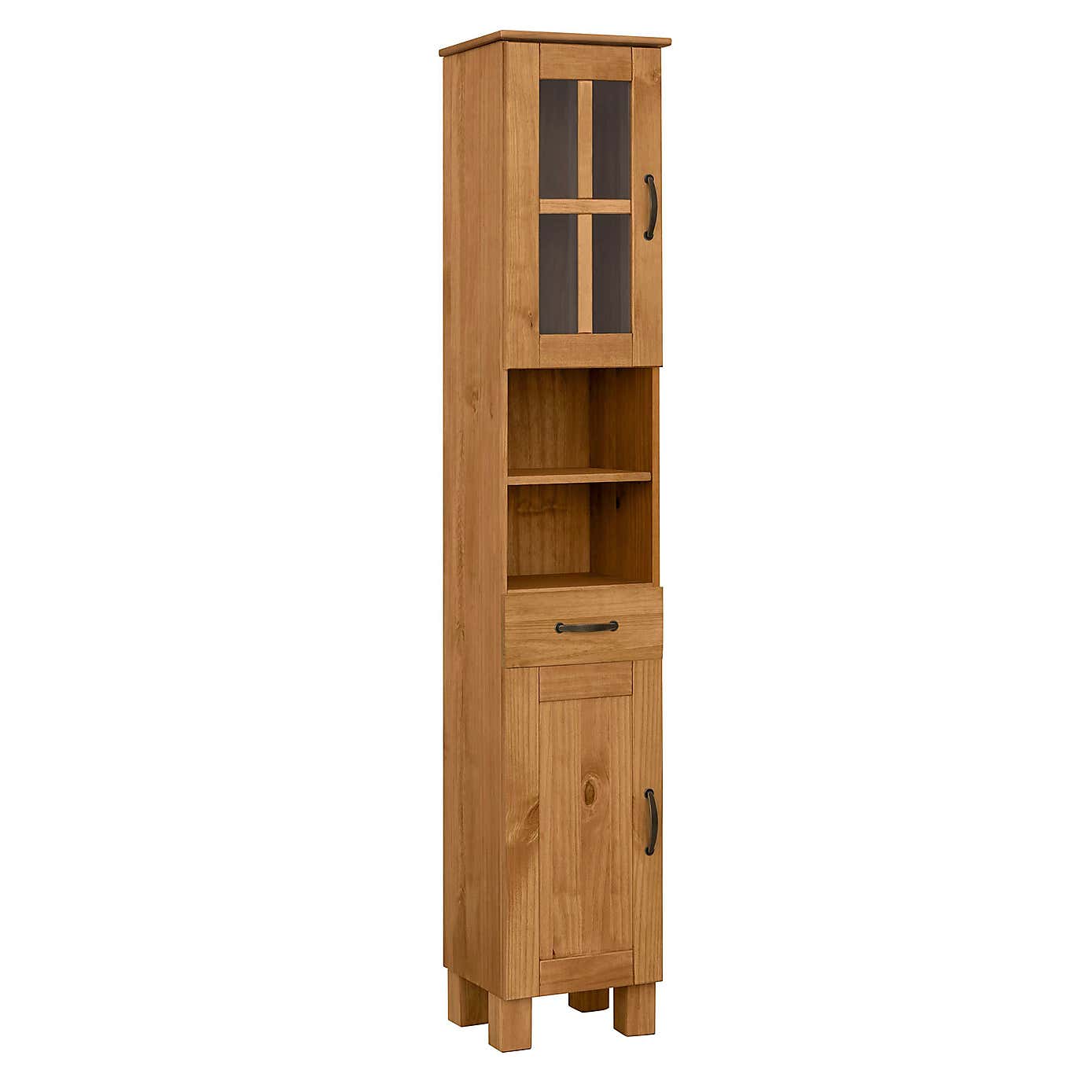 Harlow Tall Bathroom Unit, Oak Effect