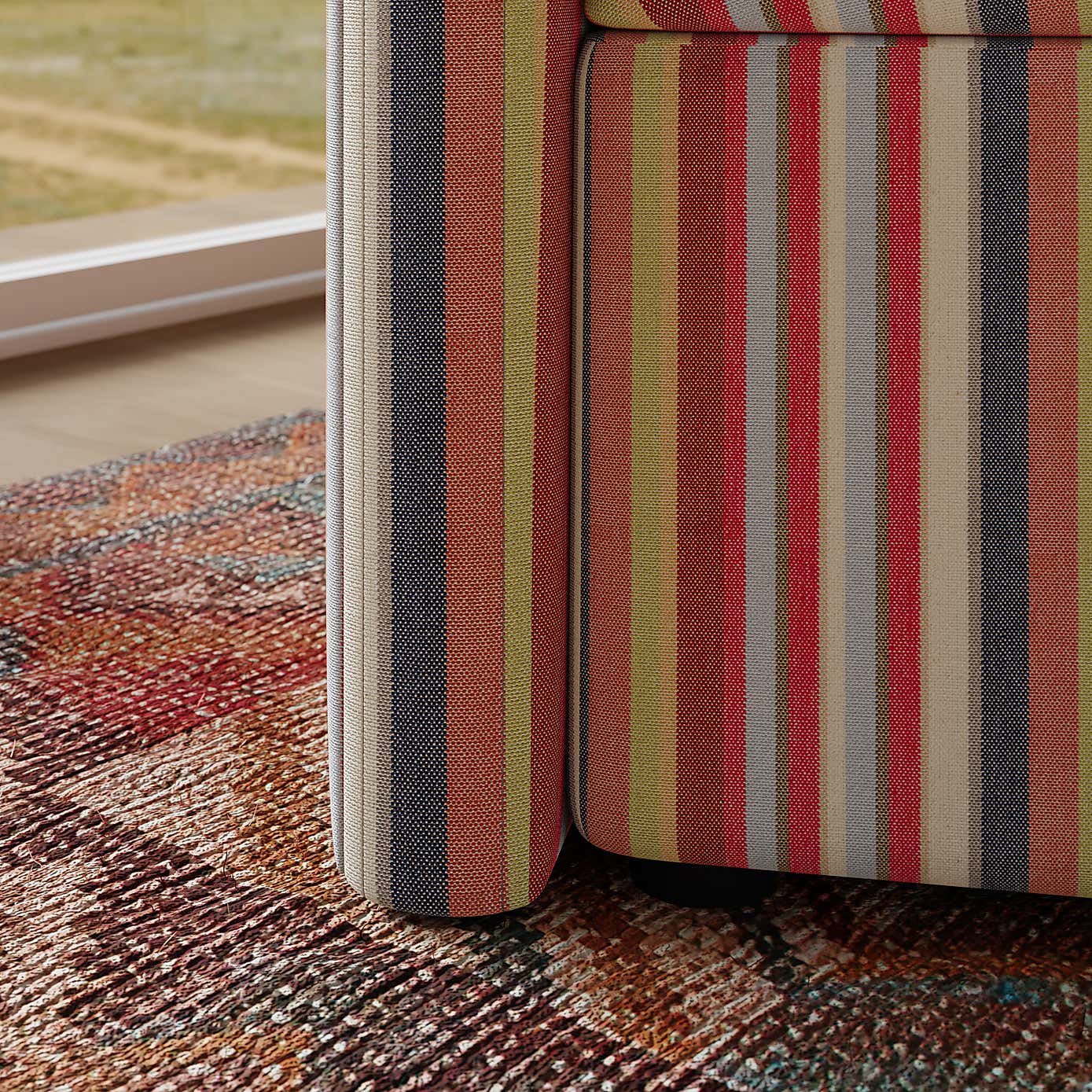 Tallie Multi Stripe Occasional Chair, Woven