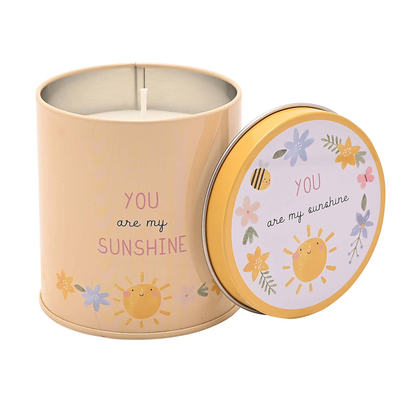 Lemon You Are My Sunshine Tin Candle