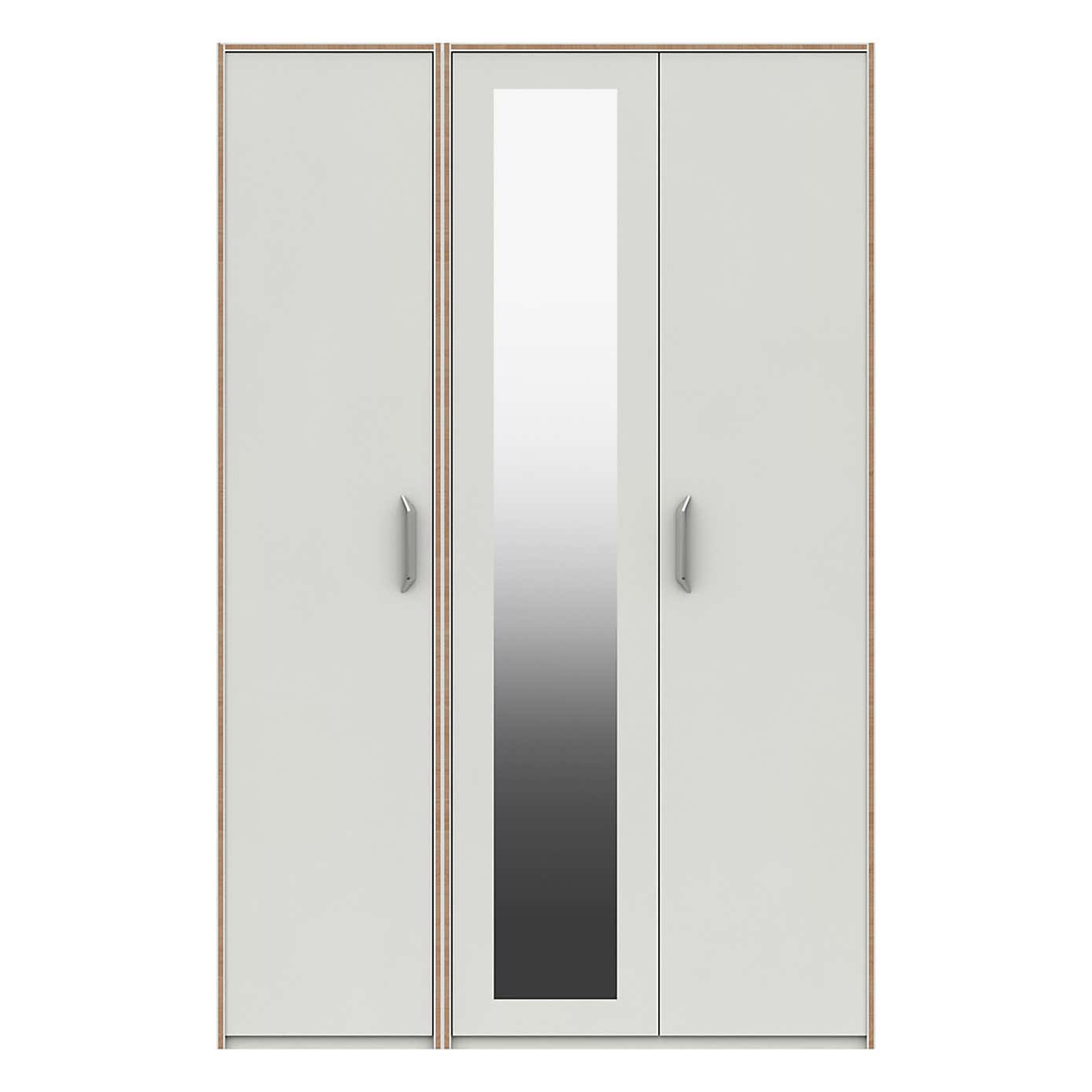 Malone 3 Door Mirrored Wardrobe