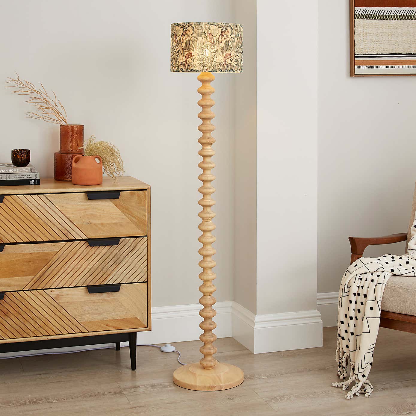Jungle Luxe Easy Fit Drum Lamp Shade