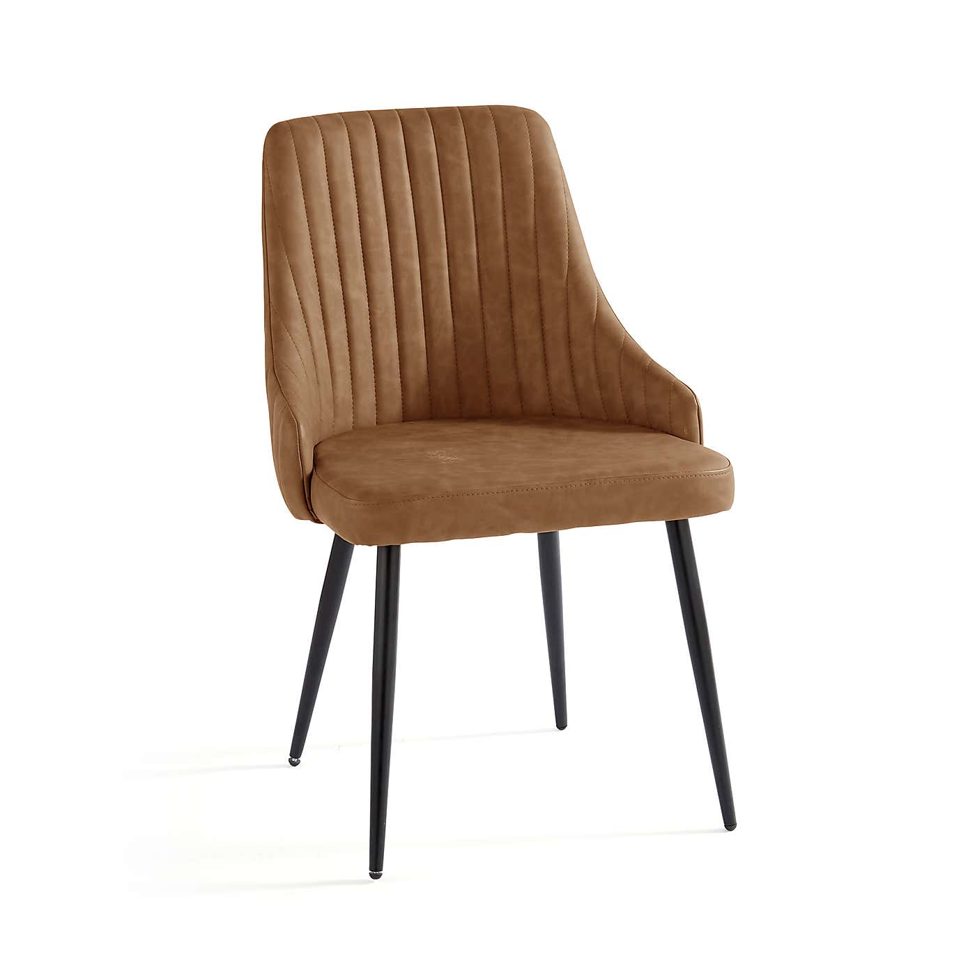 Shea Set of 2 Dining Chairs, Faux Leather