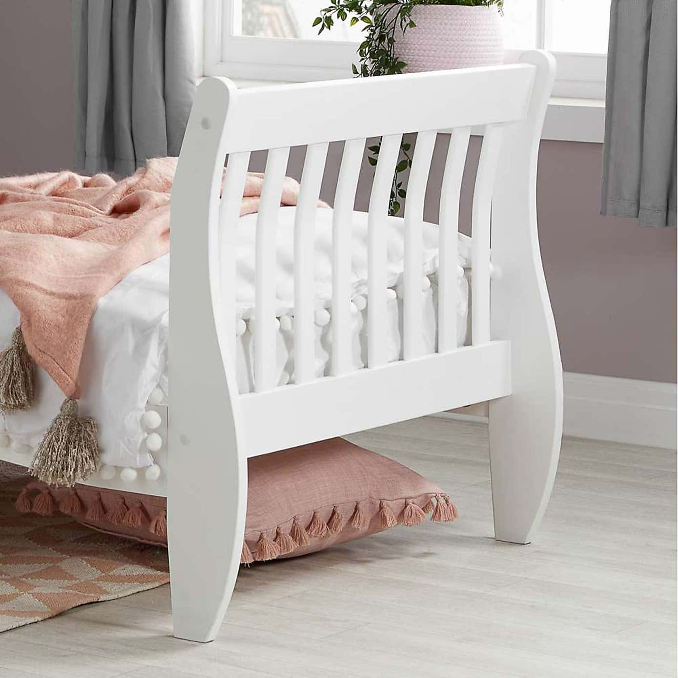 Belford Wooden Bed Frame, White
