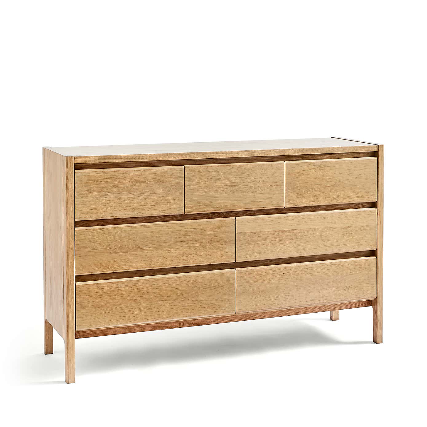 Elements Holmes 7 Drawer Chest, Oak
