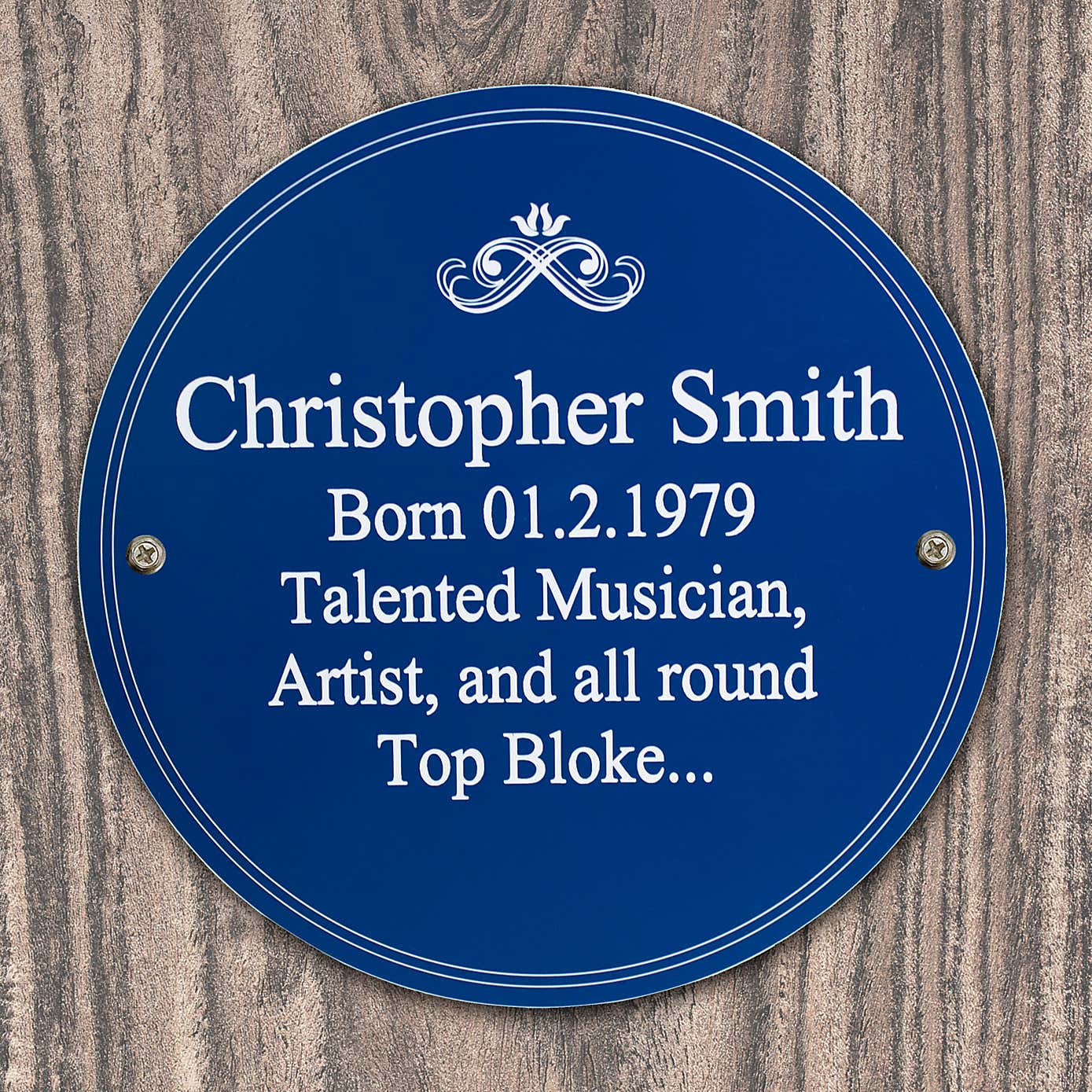 Personalised Heritage Plaque