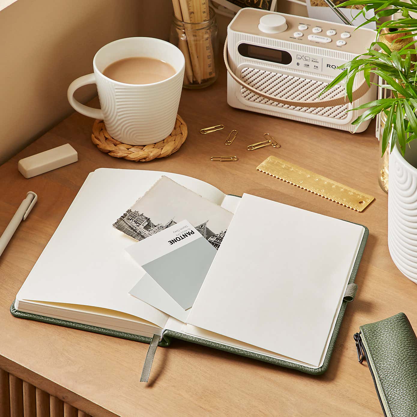 Waters and Noble Premium Faux Leather Notebook