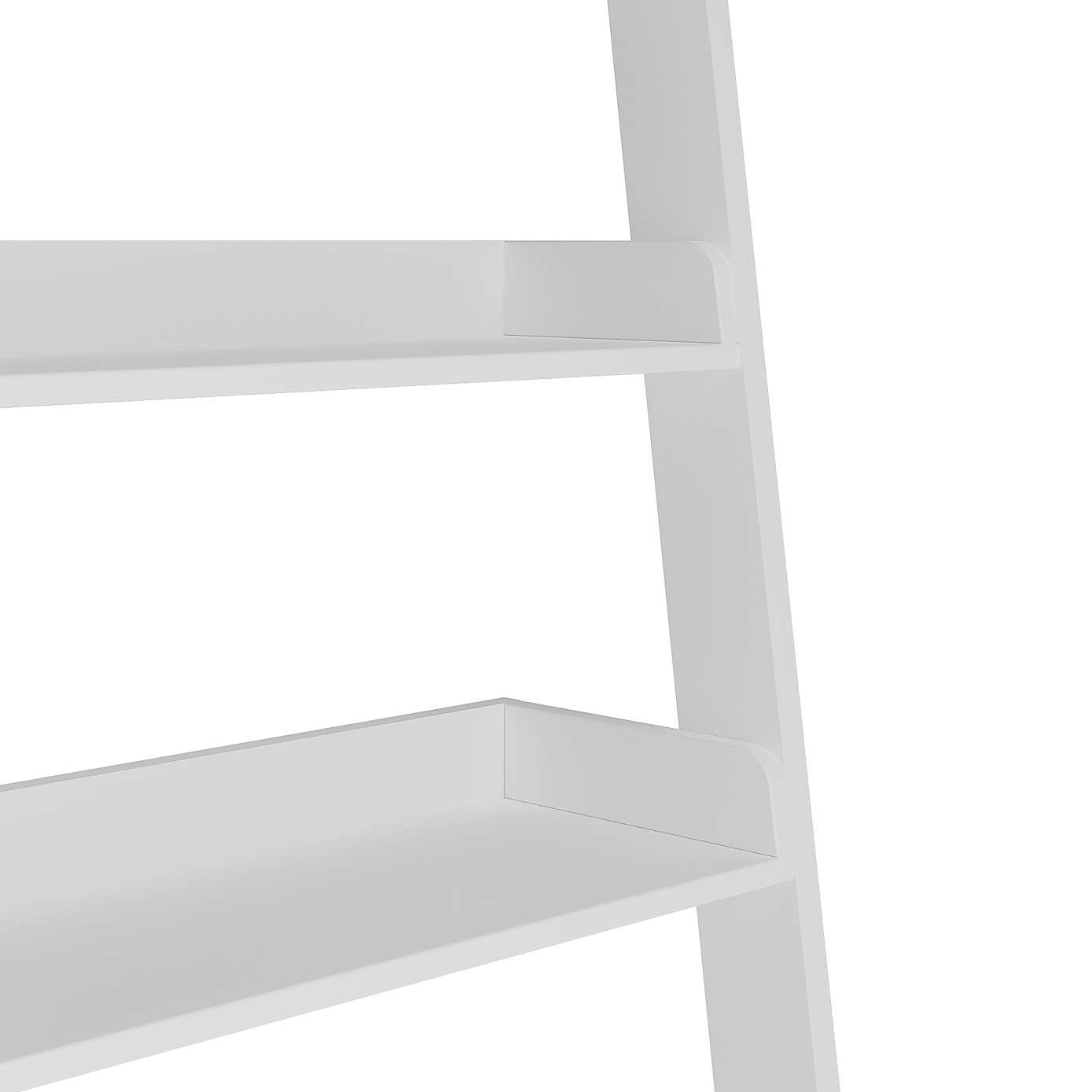 Lynton White Ladder Bookcase