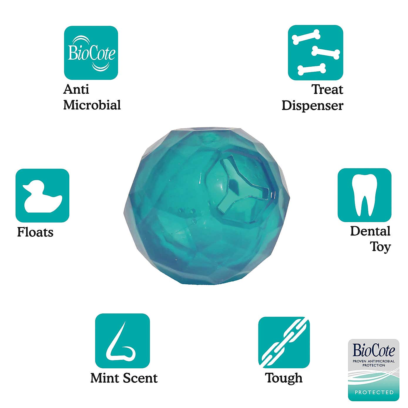 Biosafe Puppy Treat Ball Blue