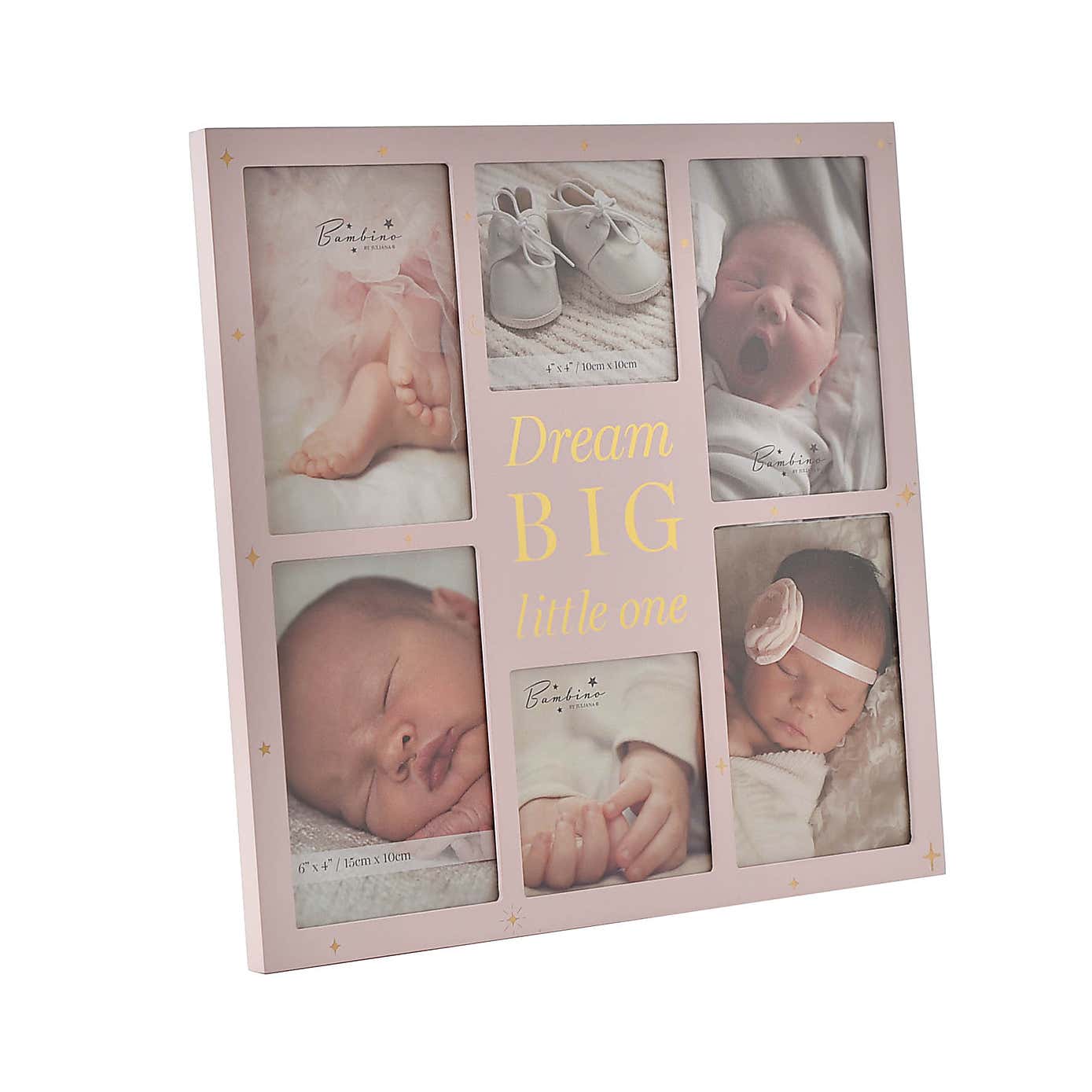 Bambino Dream Big Pink Collage Multi Photo Frame