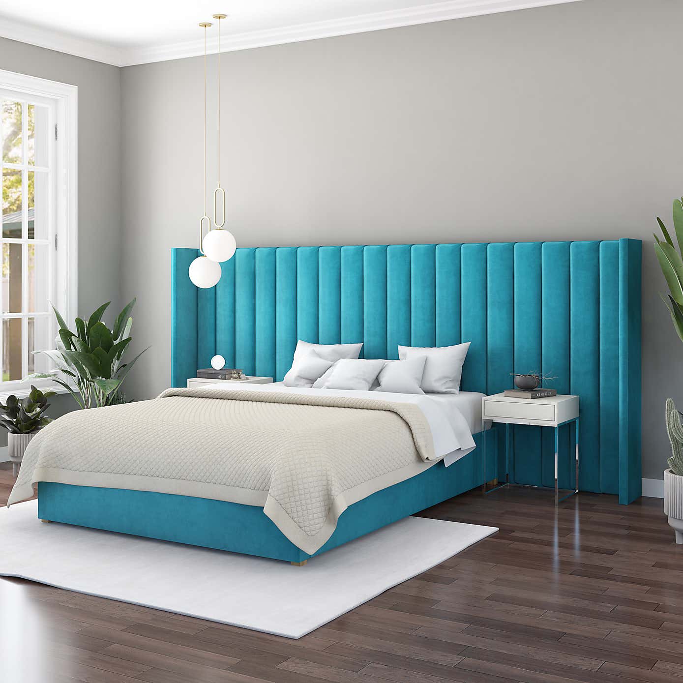 Grandeur Plush Velvet Headboard