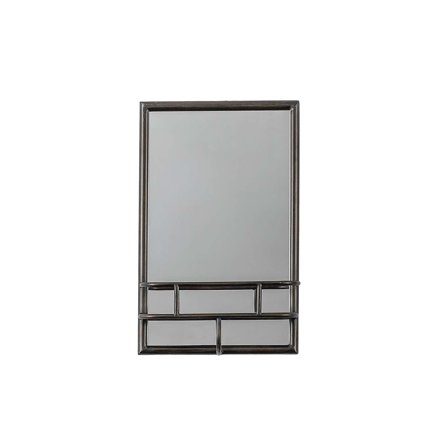 Millbury Rectangle Wall Mirror with Shelf