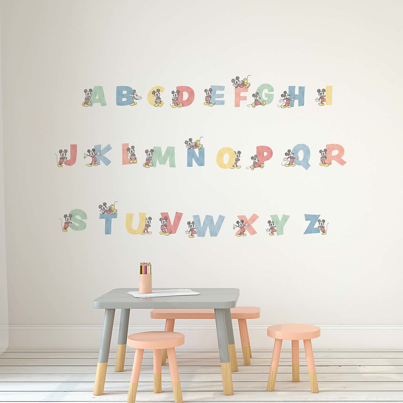 Disney Mickey Alphabet Medium Wall Sticker