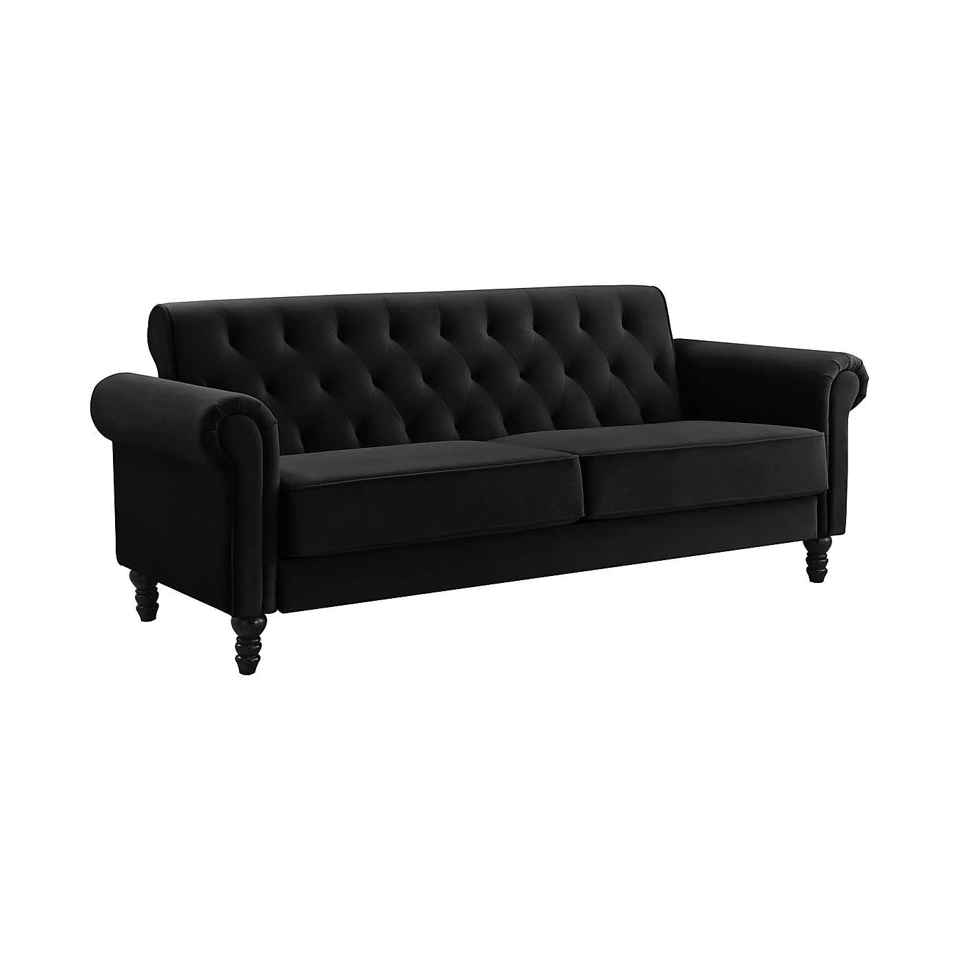Greta Velvet 3 Seater Sofa