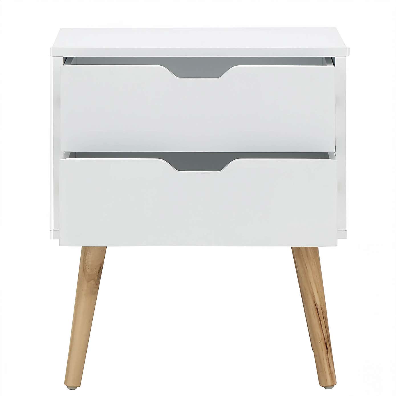 Nyborg 2 Drawer Bedside Table