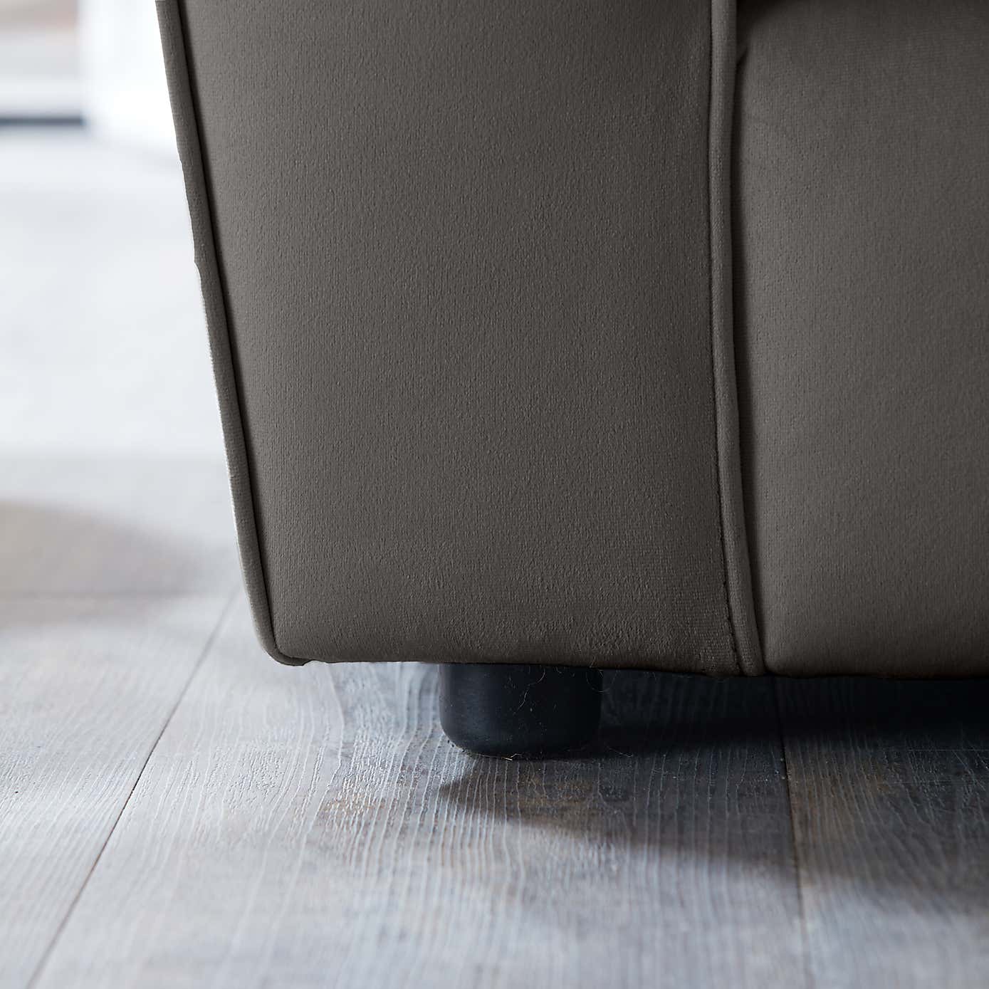 Blake Opulent Velvet Curved Quilted Arm 3 Seater Sofa