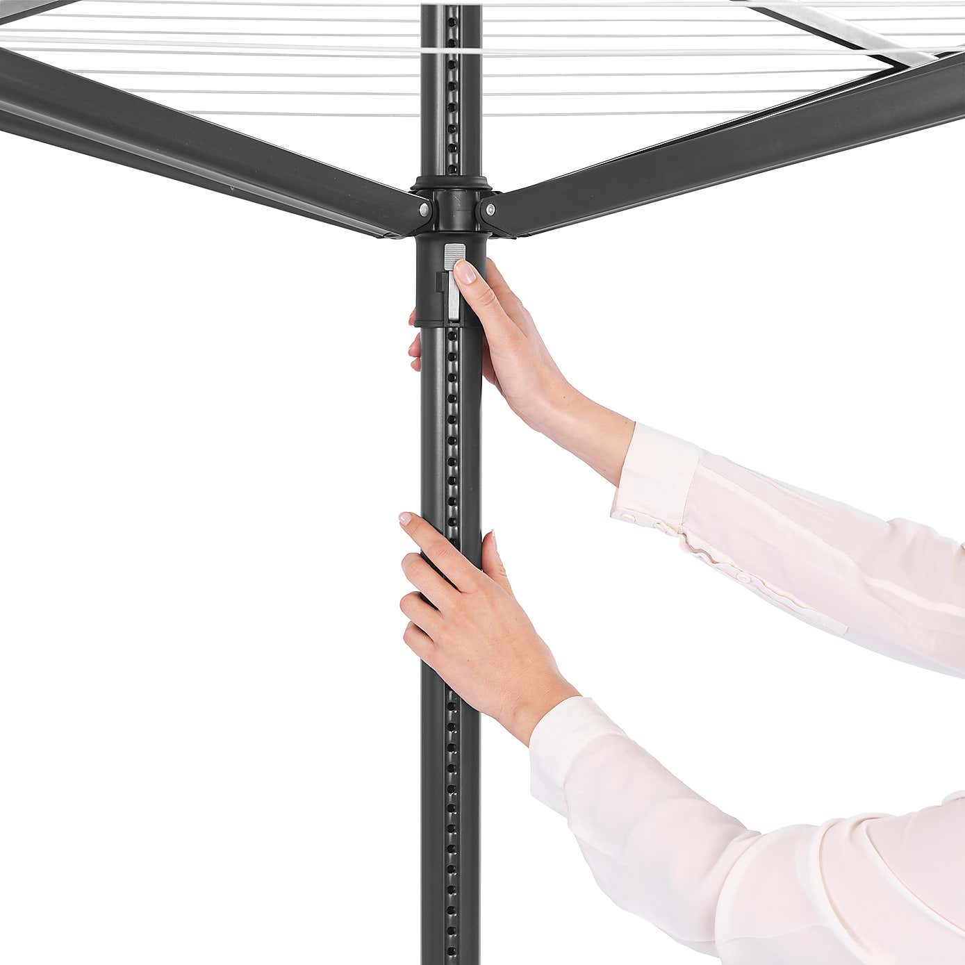 Brabantia Lift-O-Matic 4 Arm Rotary Washing Line With Accessories, 50m