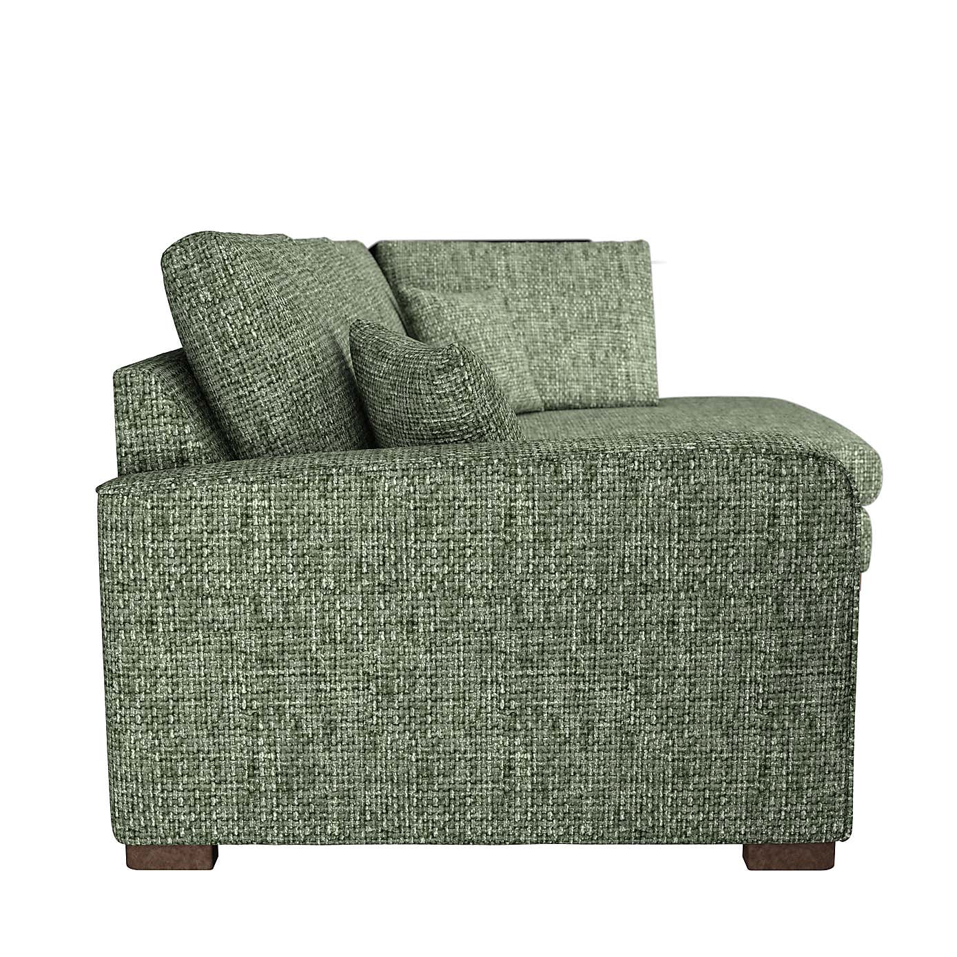 Carson Chunky Chenille Right Hand Corner Sofa