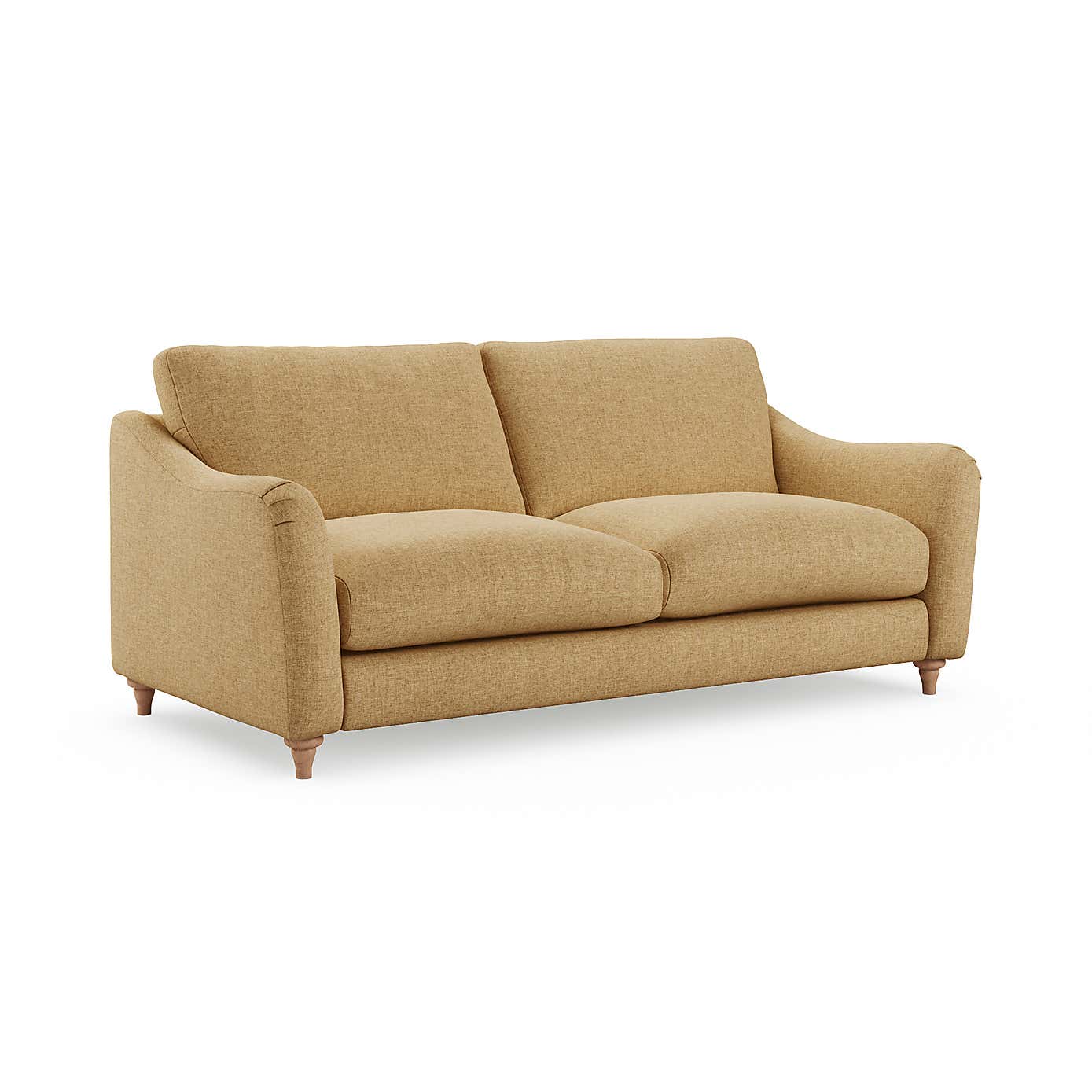 Hattie Slub Faux Linen 3 Seater Sofa