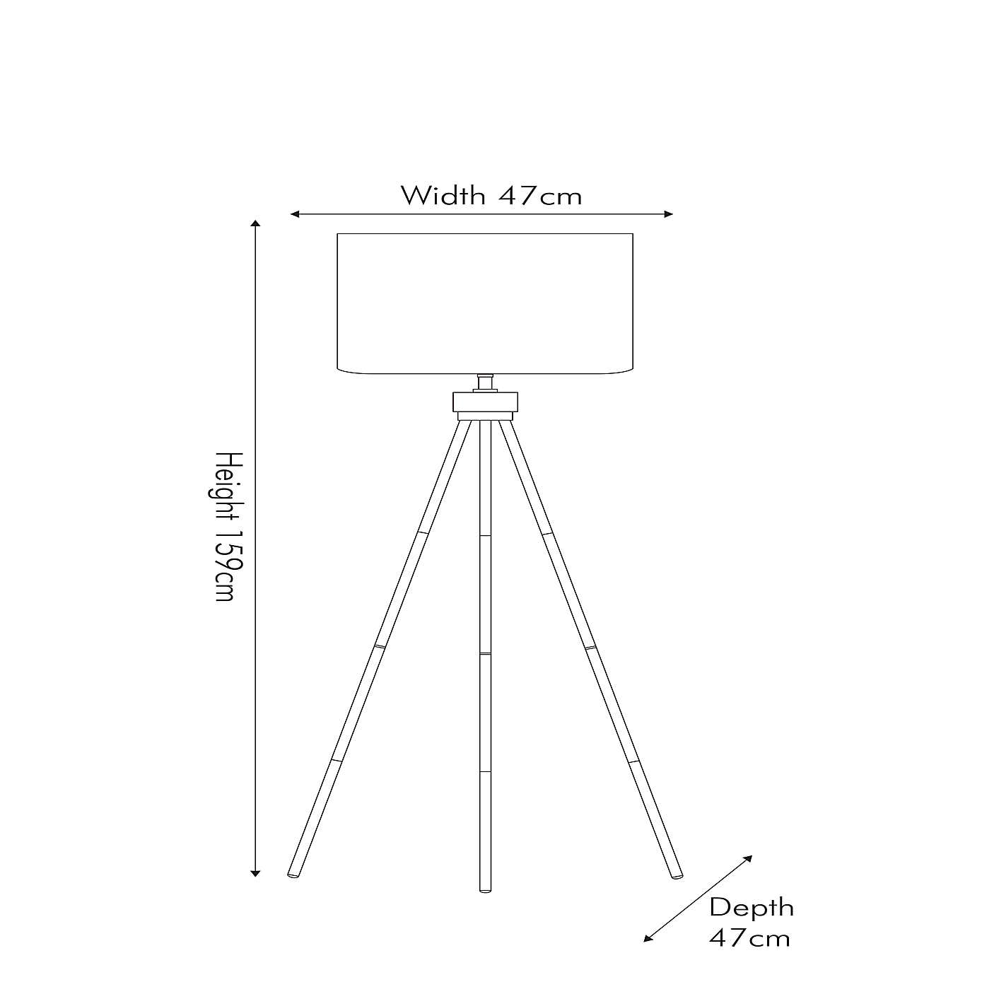 Houston Tripod Floor Lamp