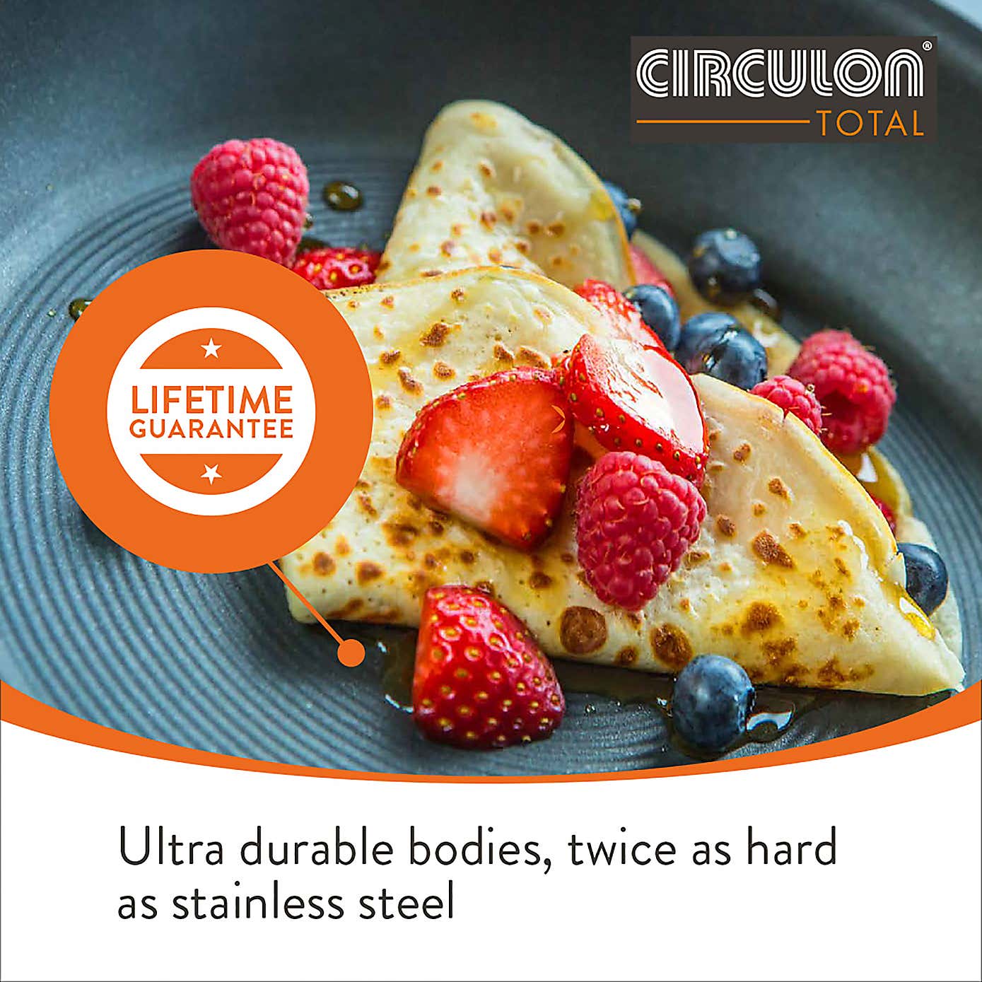 Circulon Total Non-stick Hard Anodised Aluminium Induction Frying Pan, 31cm