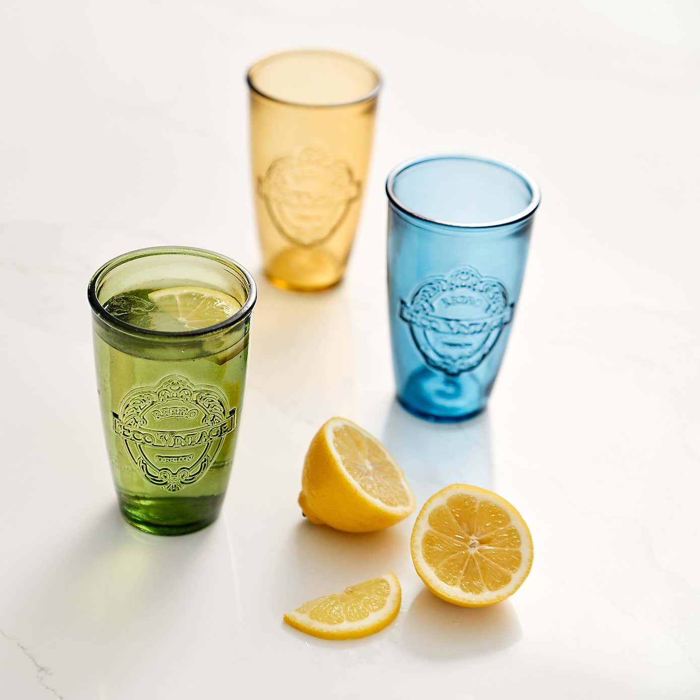 Dexam Sintra Recycled Glass Carafe with Set of 2 Tumblers