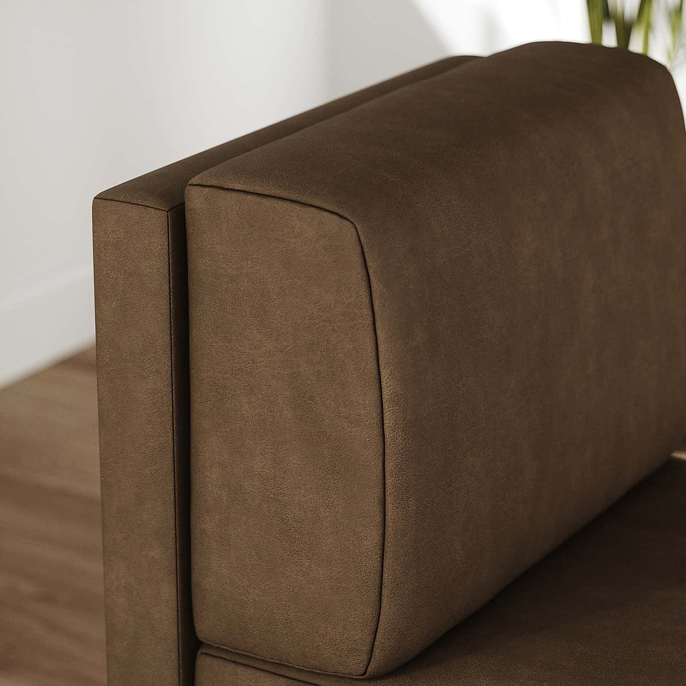 Mae Small Dining Bench, Faux Leather