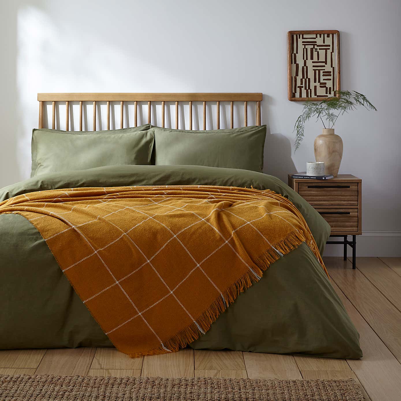 Caden Check Throw 235cm x 235cm