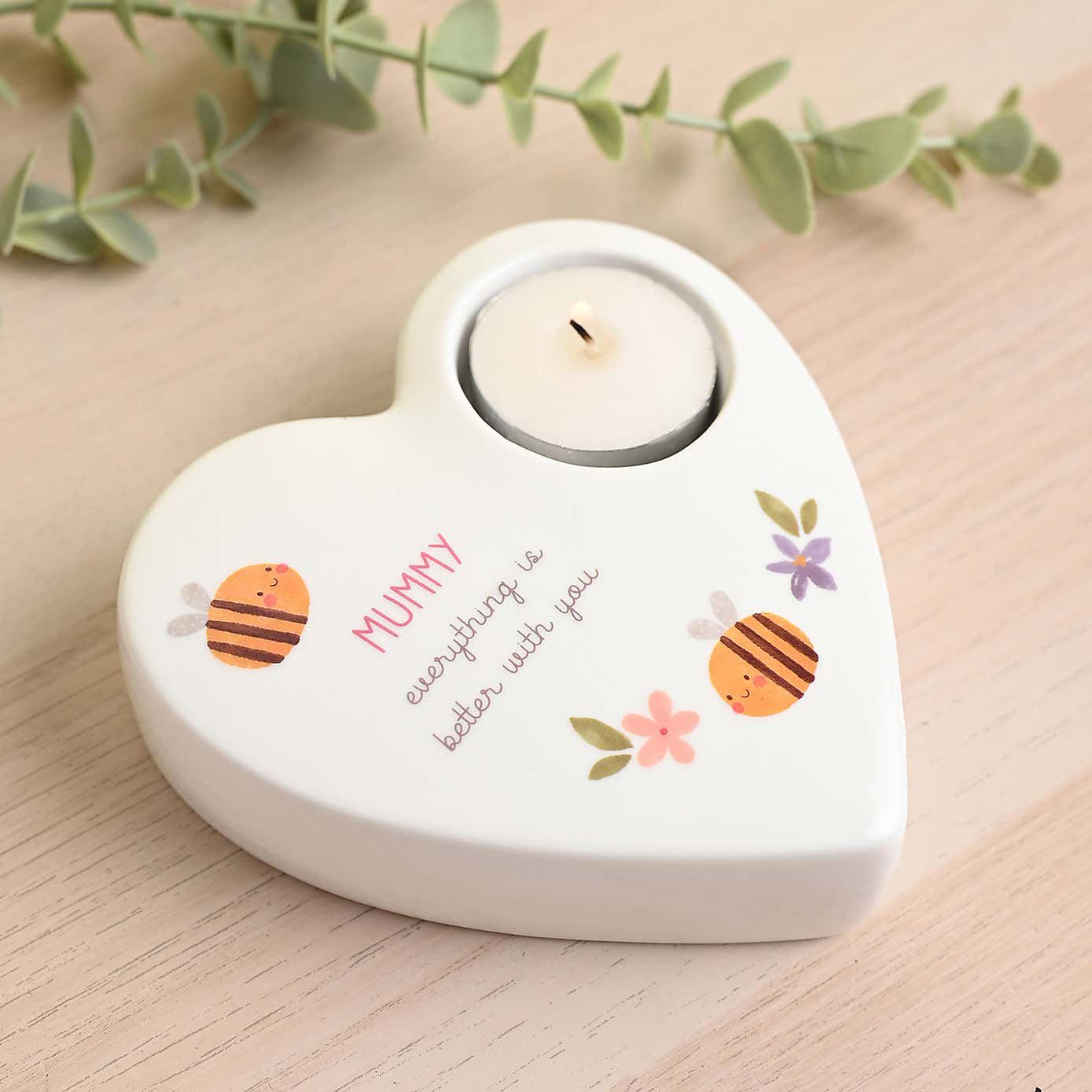 Mummy Ceramic Tealight Holder