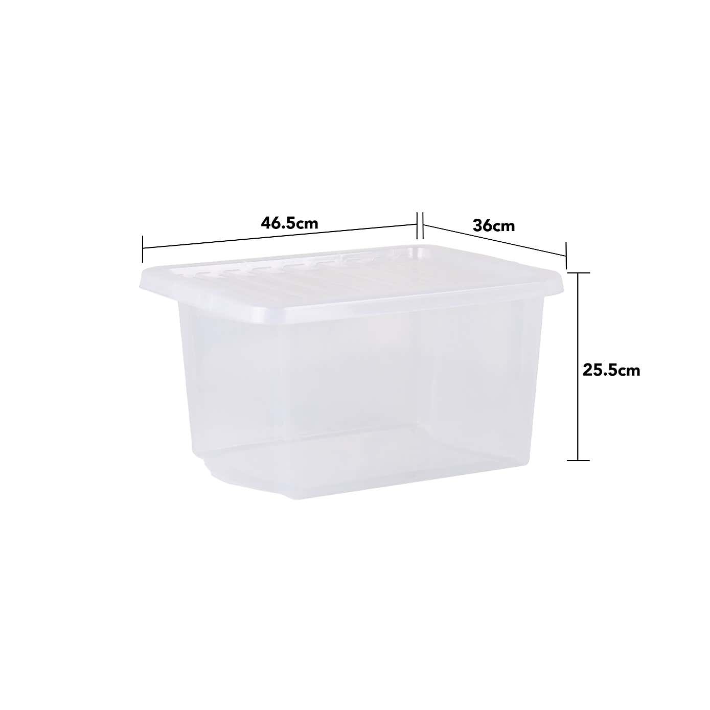 Wham Crystal Set of 5 Storage Boxes & Lids