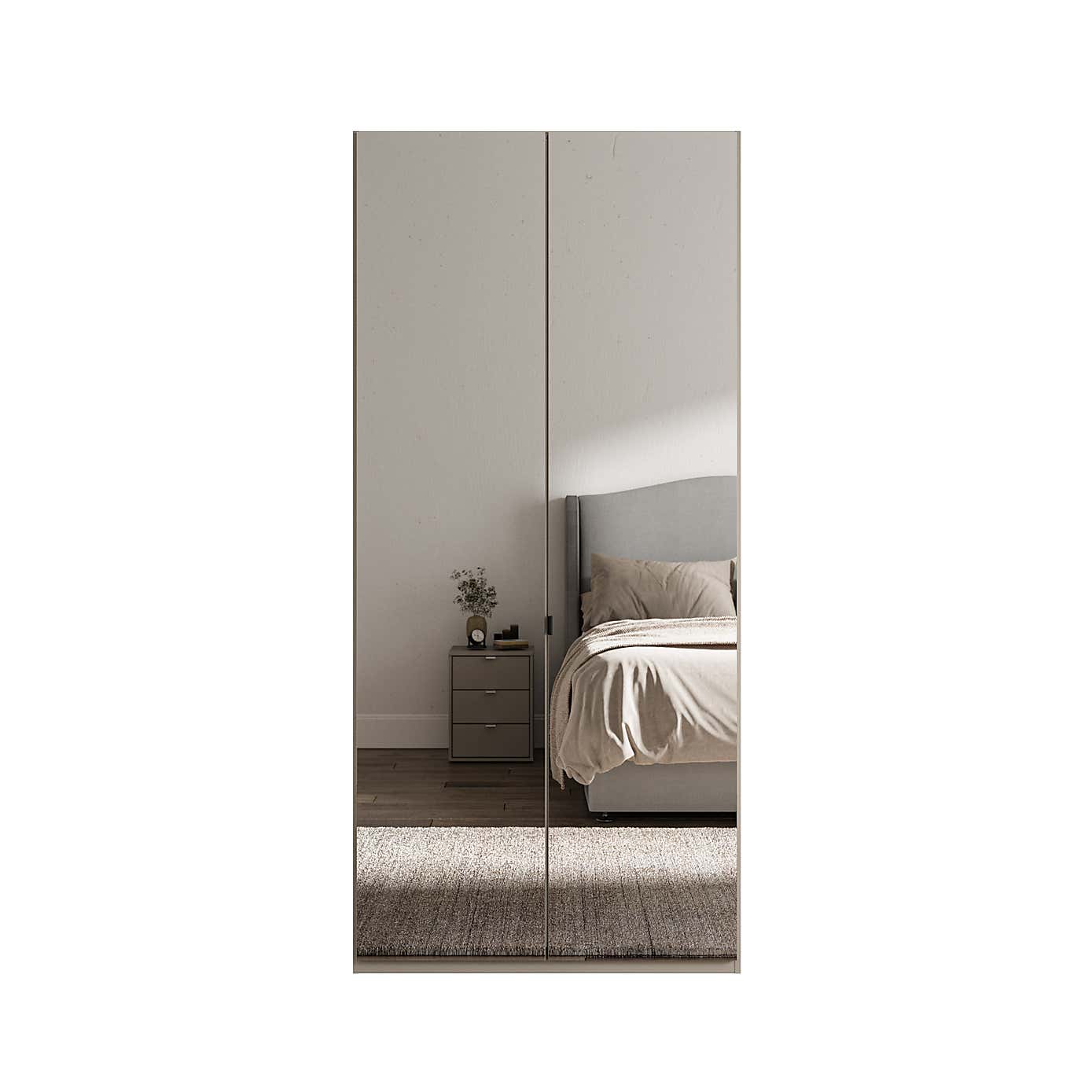 Wiemann Kahla 2 Door Mirrored Wardrobe