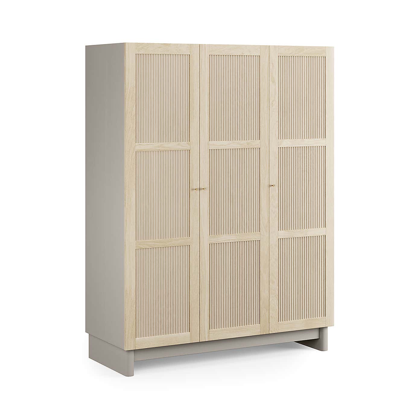 Maeva Triple Wardrobe, Light Oak Effect