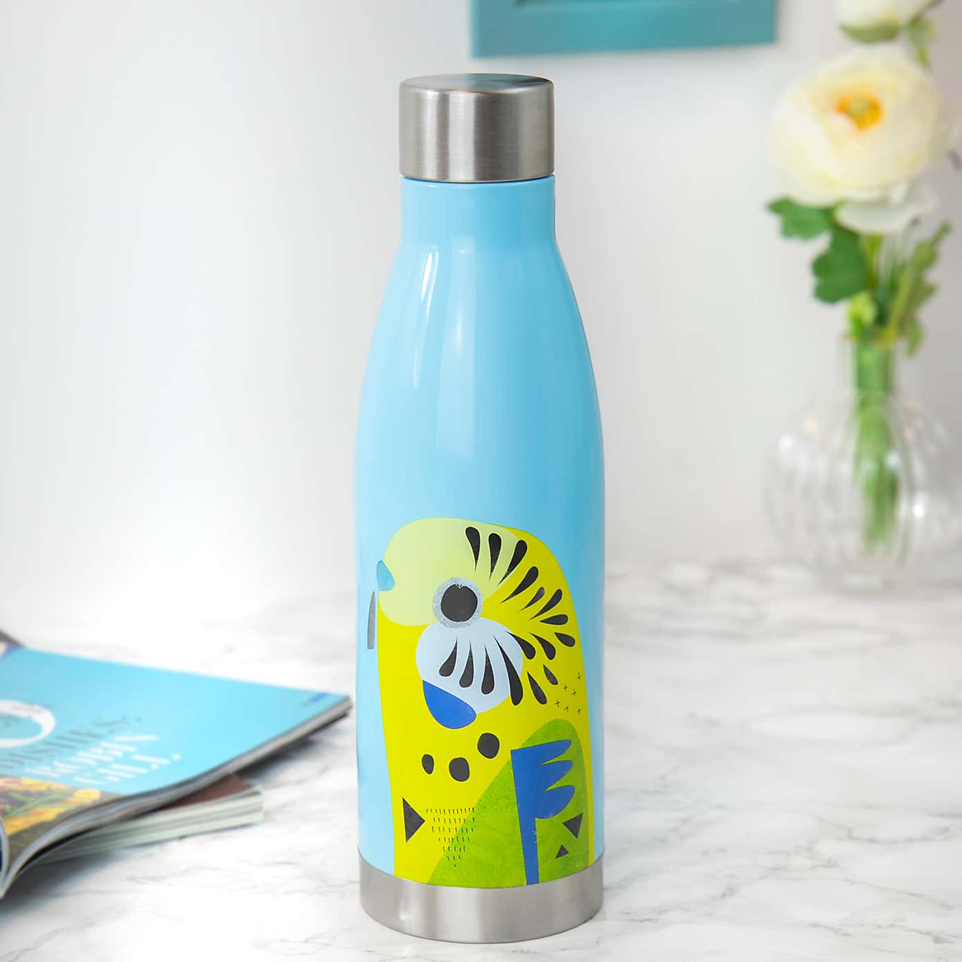 Maxwell and Williams Leakproof Insulated Stainless Steel Budgie Water Bottle