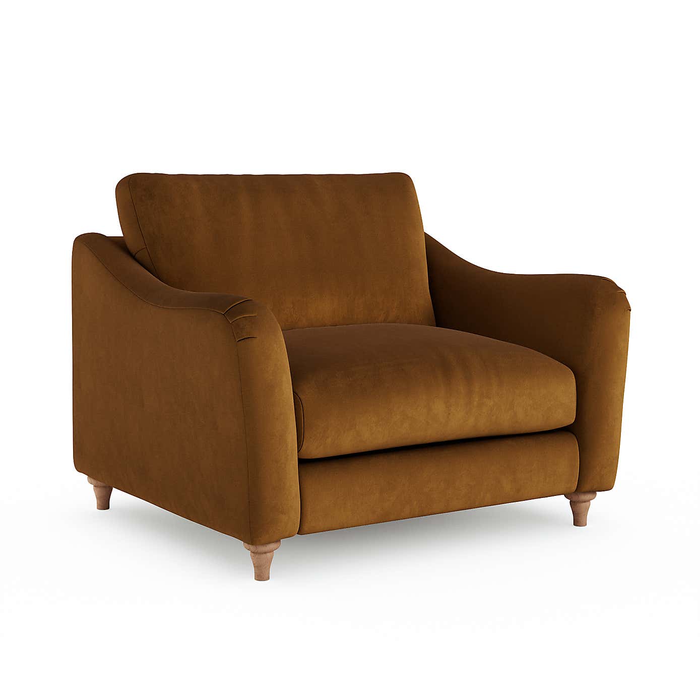 Hattie Matte Plush Velvet Snuggle Sofa