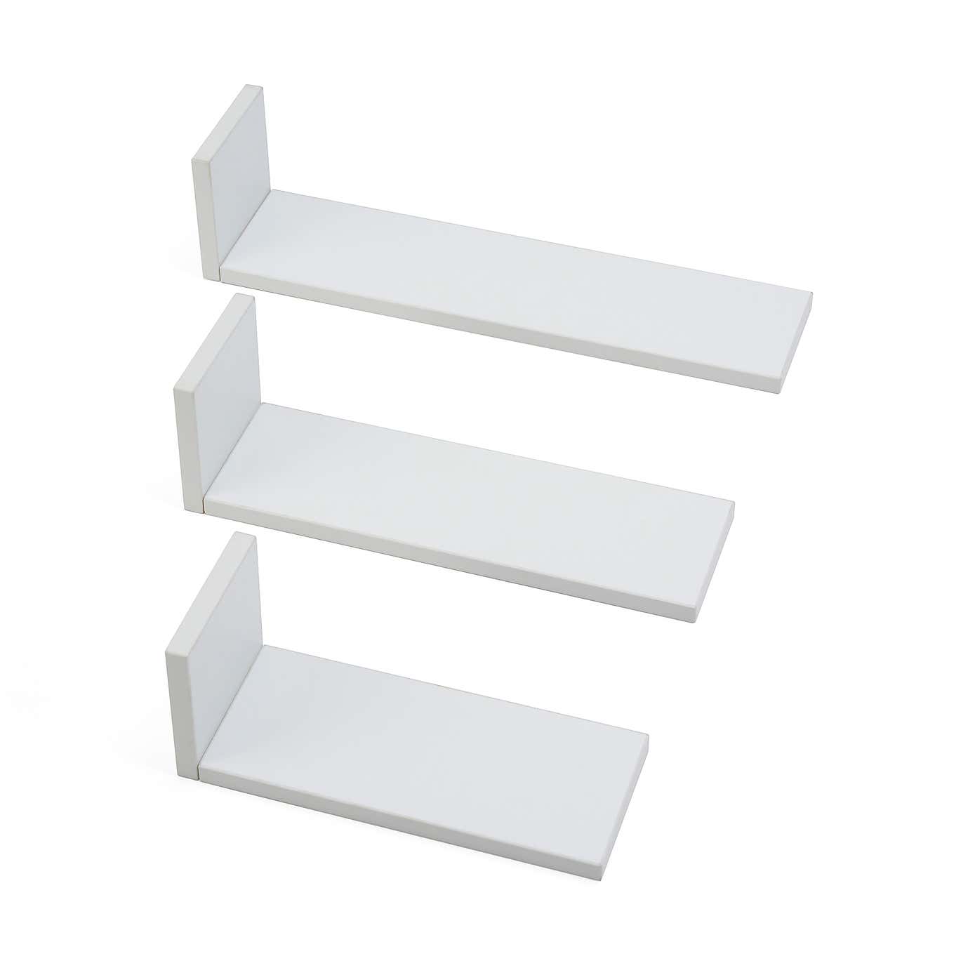 Tutti Bambini Rio Set of Three LShaped Wall Shelves