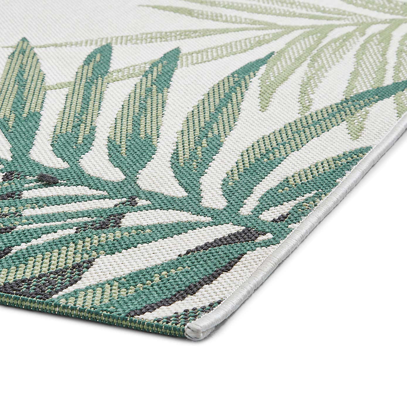 Miami Leaf Edge Indoor Outdoor Rug