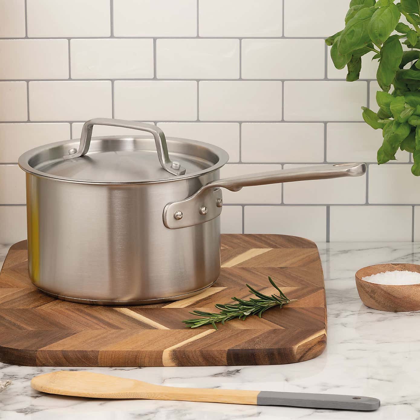Gourmet Stainless Steel Saucepan, 18cm