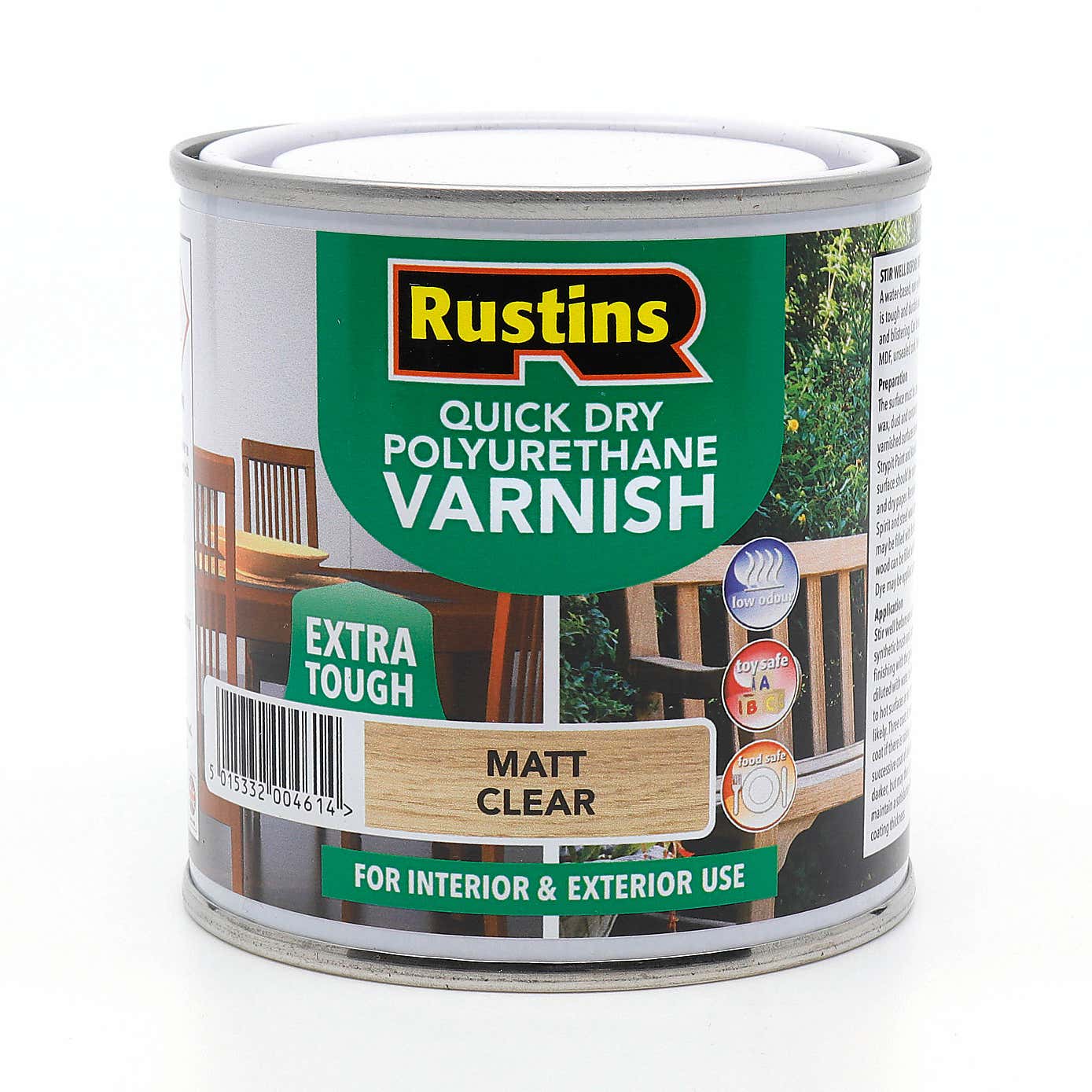 Rustins 250ml Clear Matt Poly Varnish